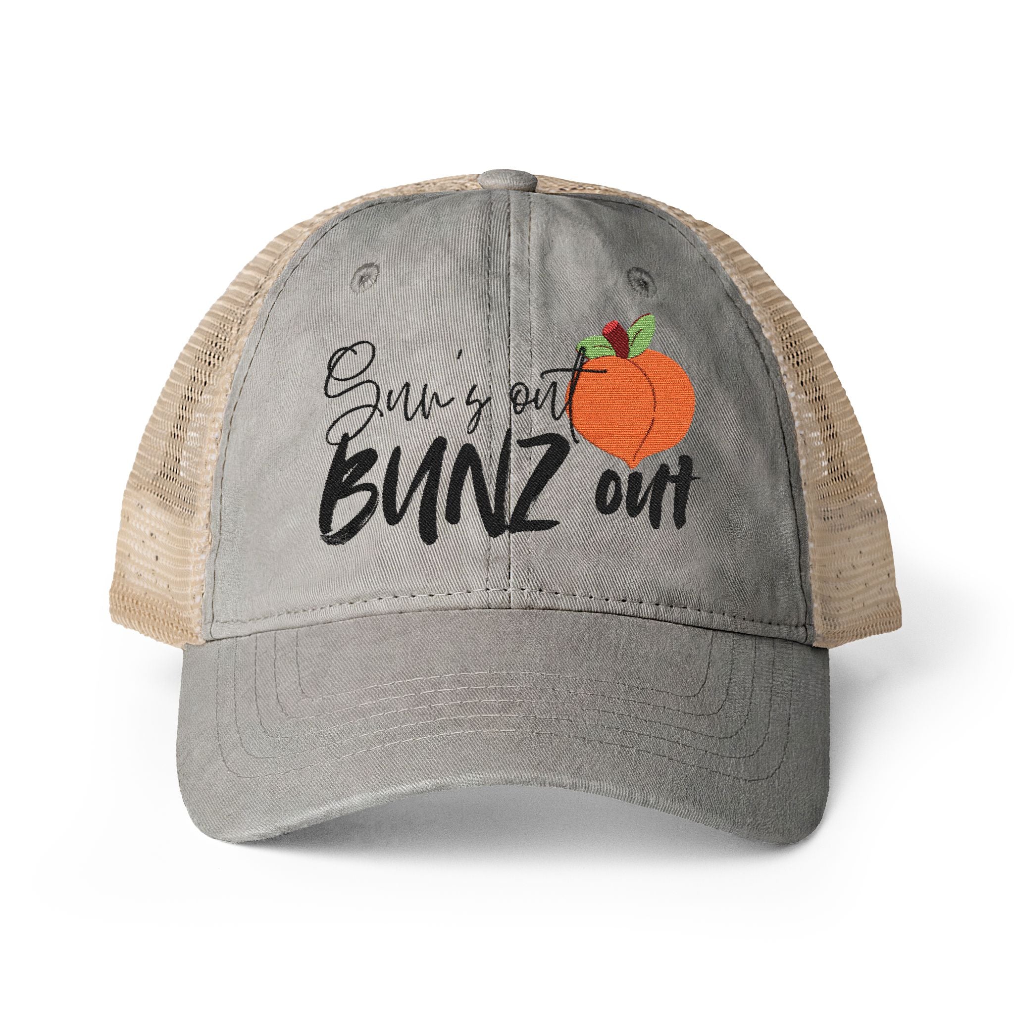 Sun’s Out BUNZ Out Women's Washed Mesh-Back Cap