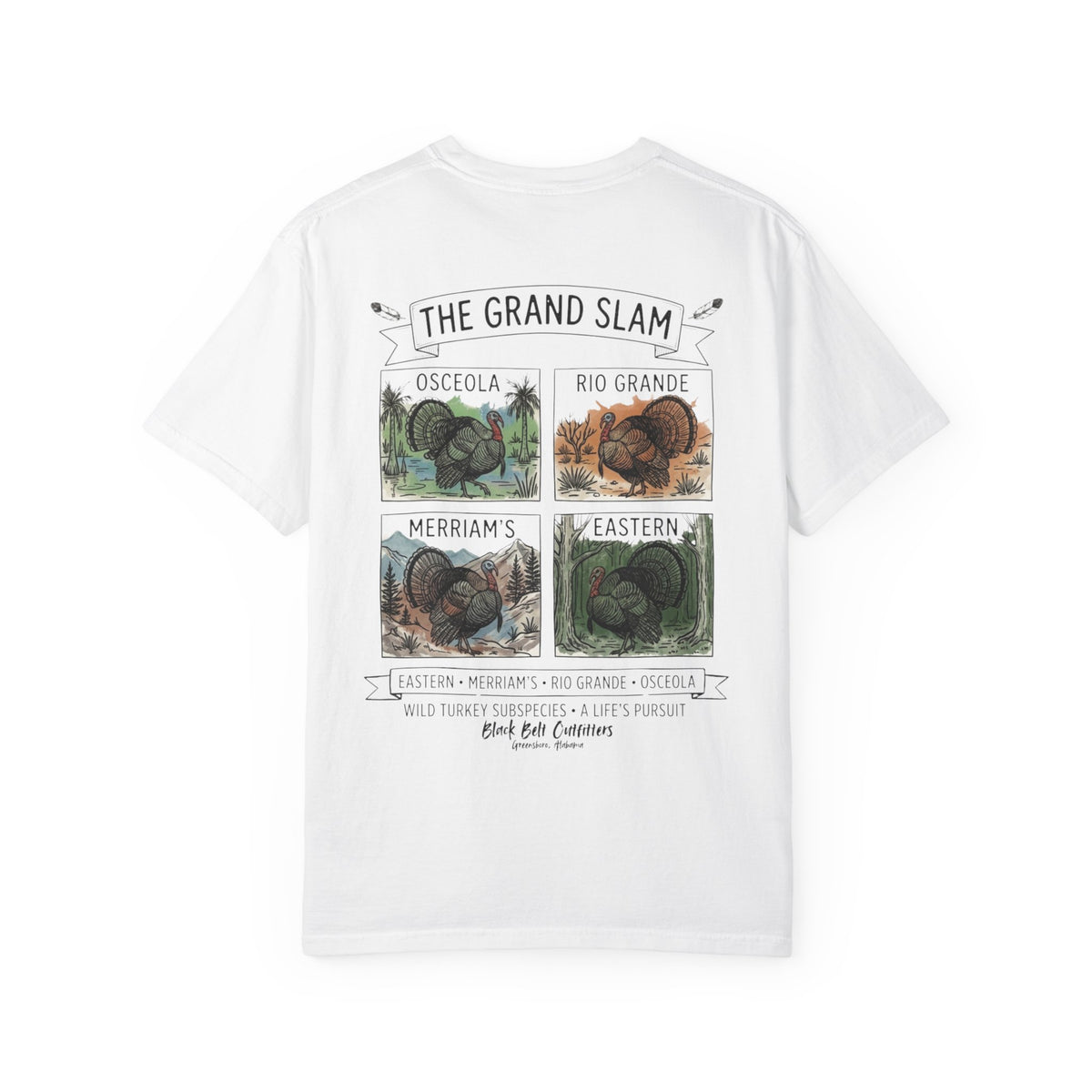 Grand Slam Turkey Graphic T-Shirt — Vintage Game Bird Hunting Tee