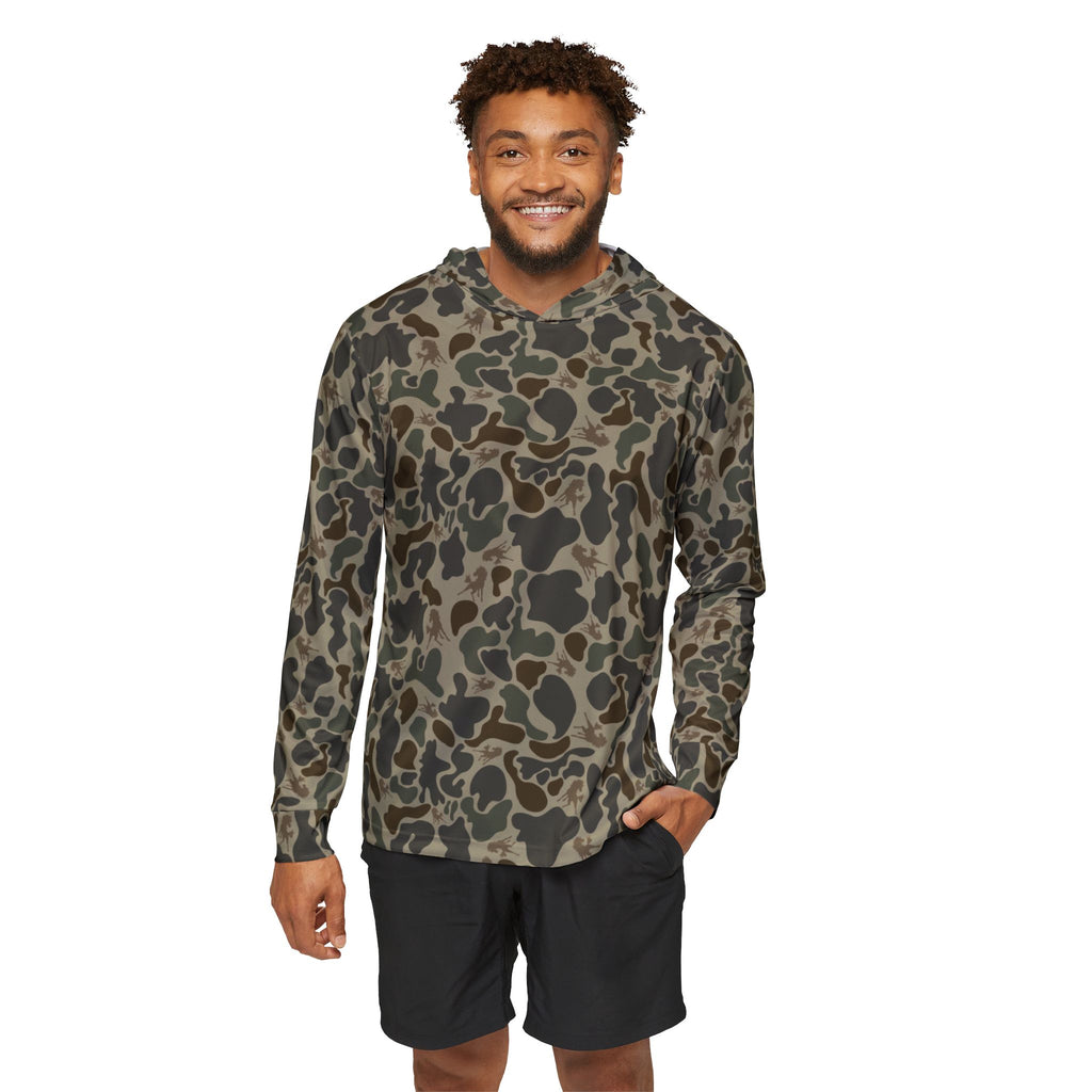 Wild Horses Camo Sports Hoodie, Outdoor Workout Gear, Mens Fashion, Casual Activewear, Gift for Fitness Lovers, Sportswear