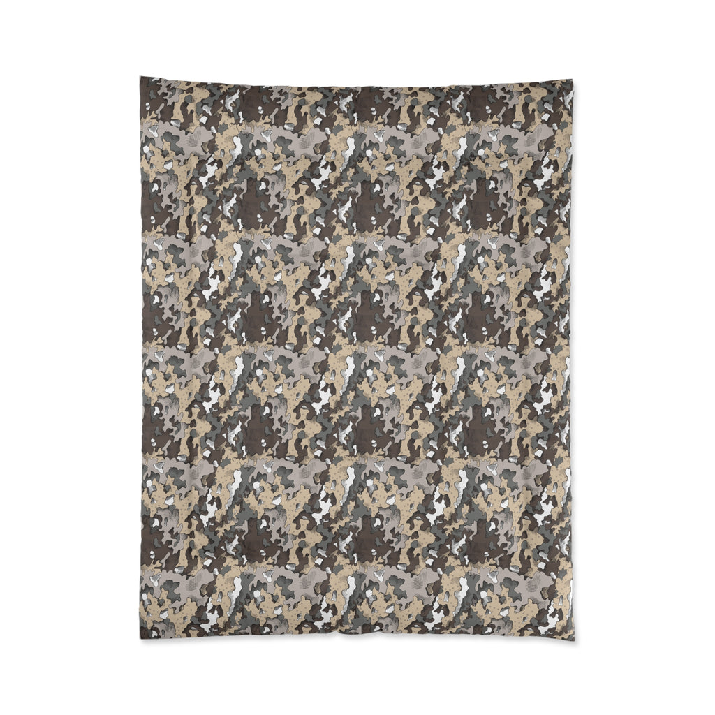 Dixie Camo Comforter | Cozy Bedding for Home Decor, Camo Pattern Comforter, Modern Bedroom, Gift for Her, Unique Housewarming