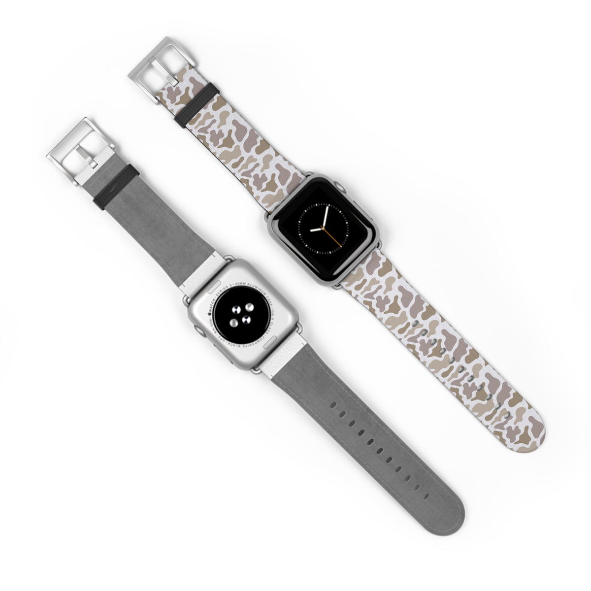 Neutral Camo Watch Band — Beige White Camouflage Apple Watch Strap