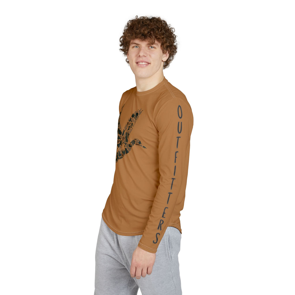 Men's UV Protection Logo Long Sleeve Shirt - Outdoor Adventure Gear, Fishing Shirt, Hiking Apparel, Sun Block Tee, Travel Essentials