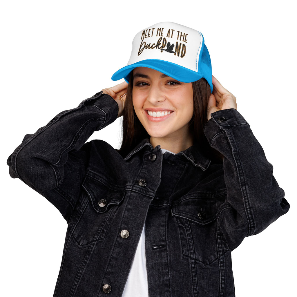 Meet Me at the Duck Pond Embroidered Trucker Hat