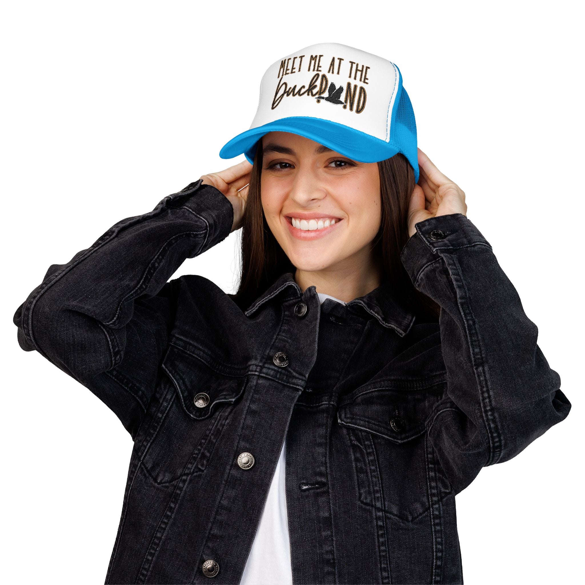 Meet Me at the Duck Pond Embroidered Trucker Hat