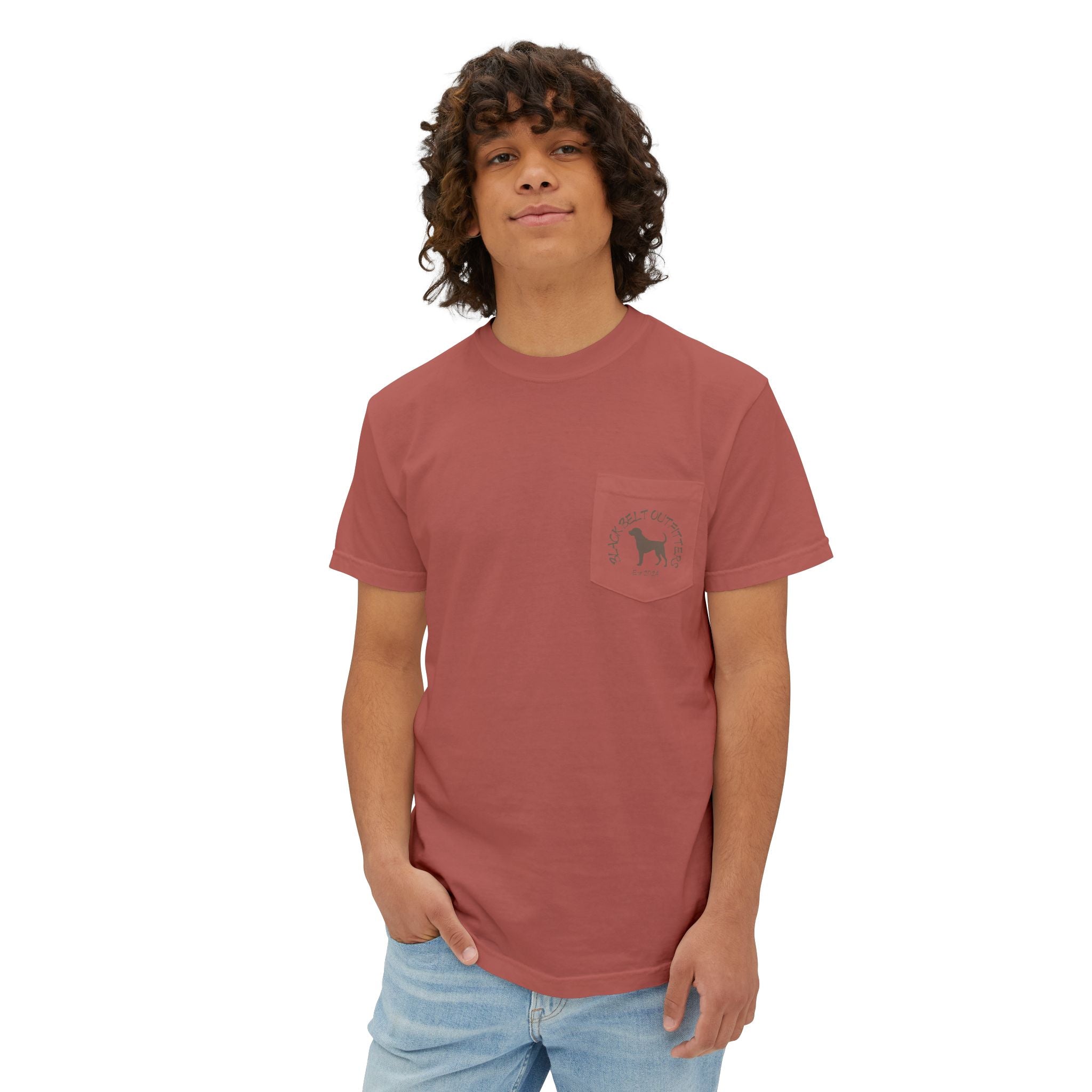 Black belt outfitters Bass Fishing Unisex Garment-Dyed Pocket T-Shirt