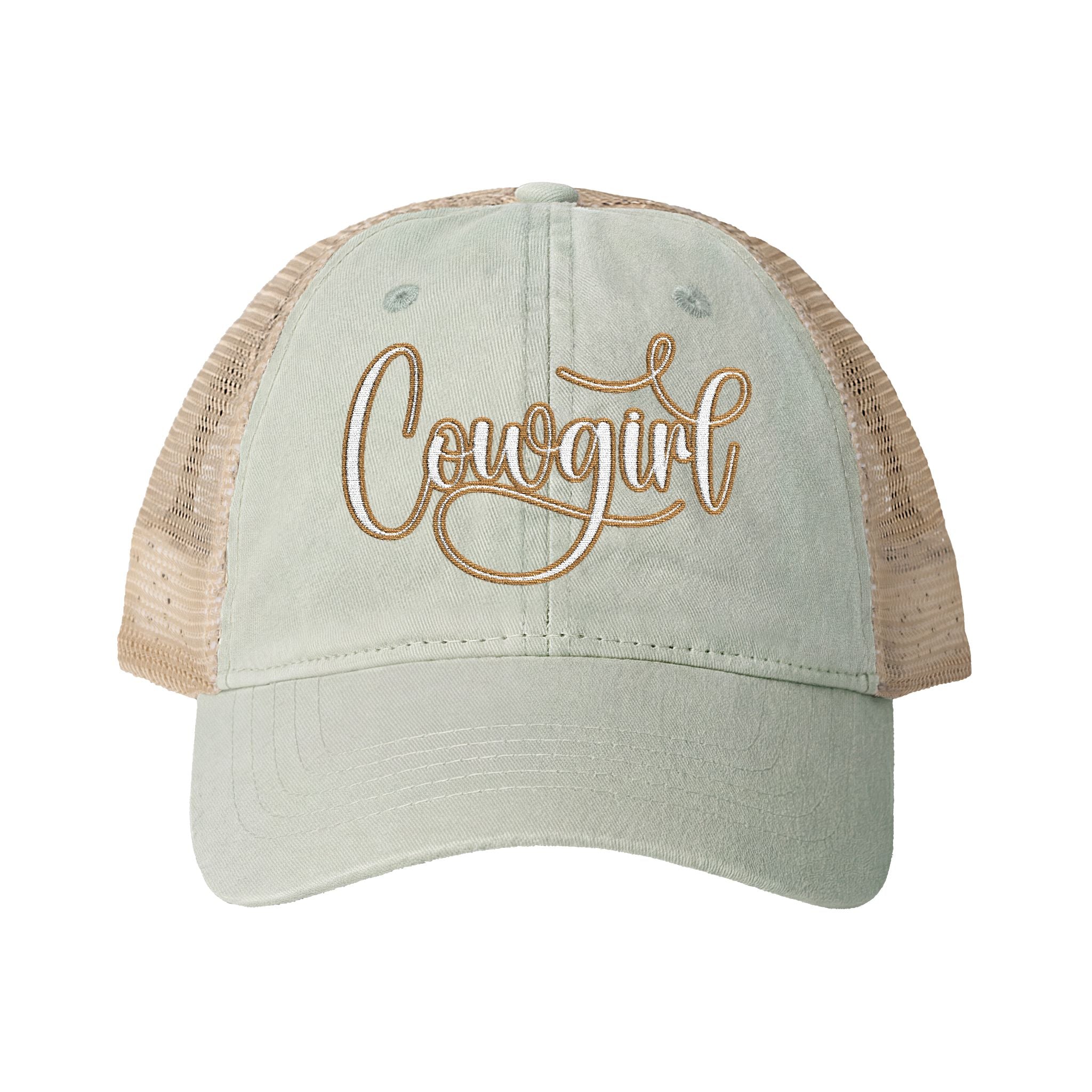 COWGIRL Women's Washed Mesh-Back Cap