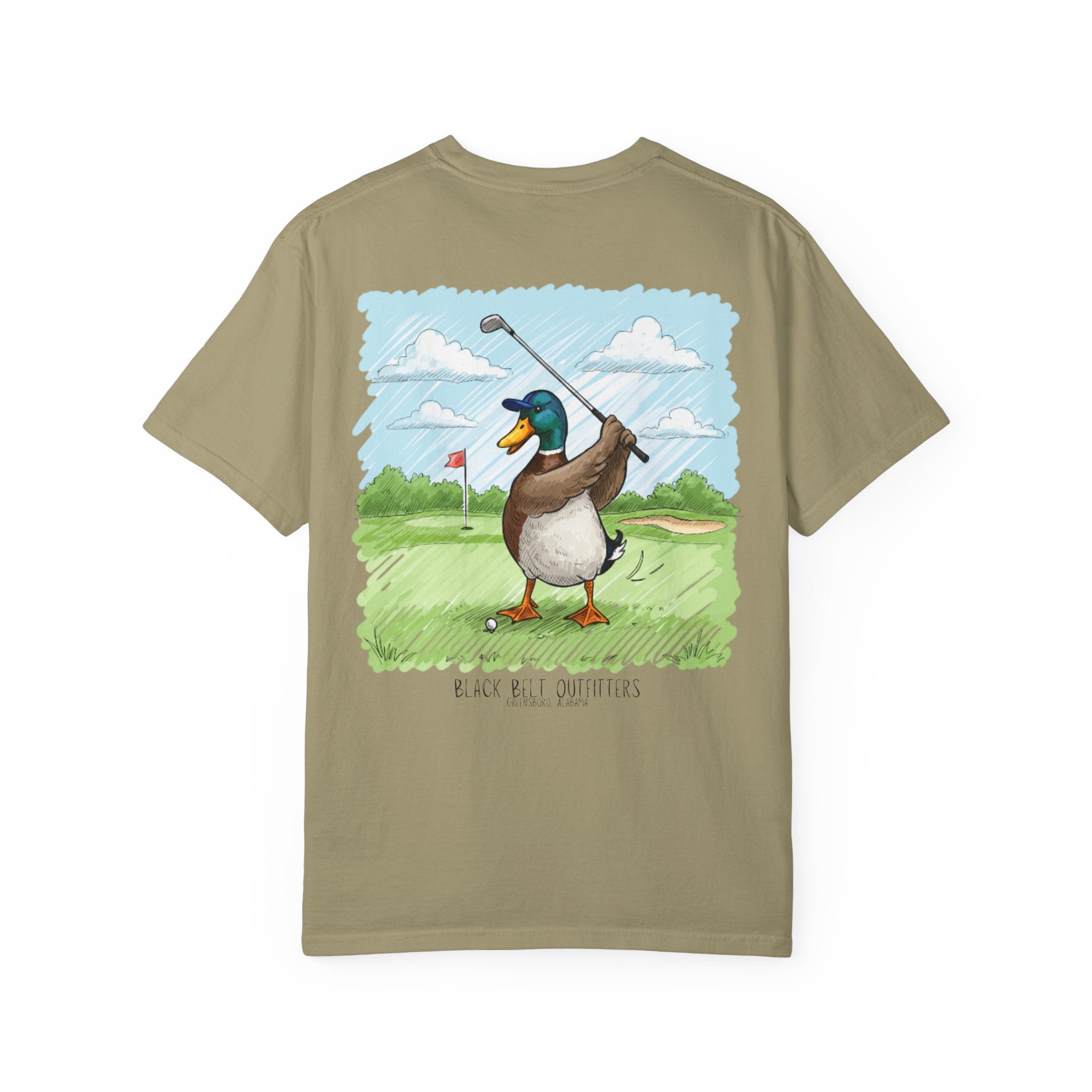 Golfing Duck Unisex T-Shirt, Perfect for Gifts, Father's Day, Golf Events, Casual Wear, Comfortable Tee
