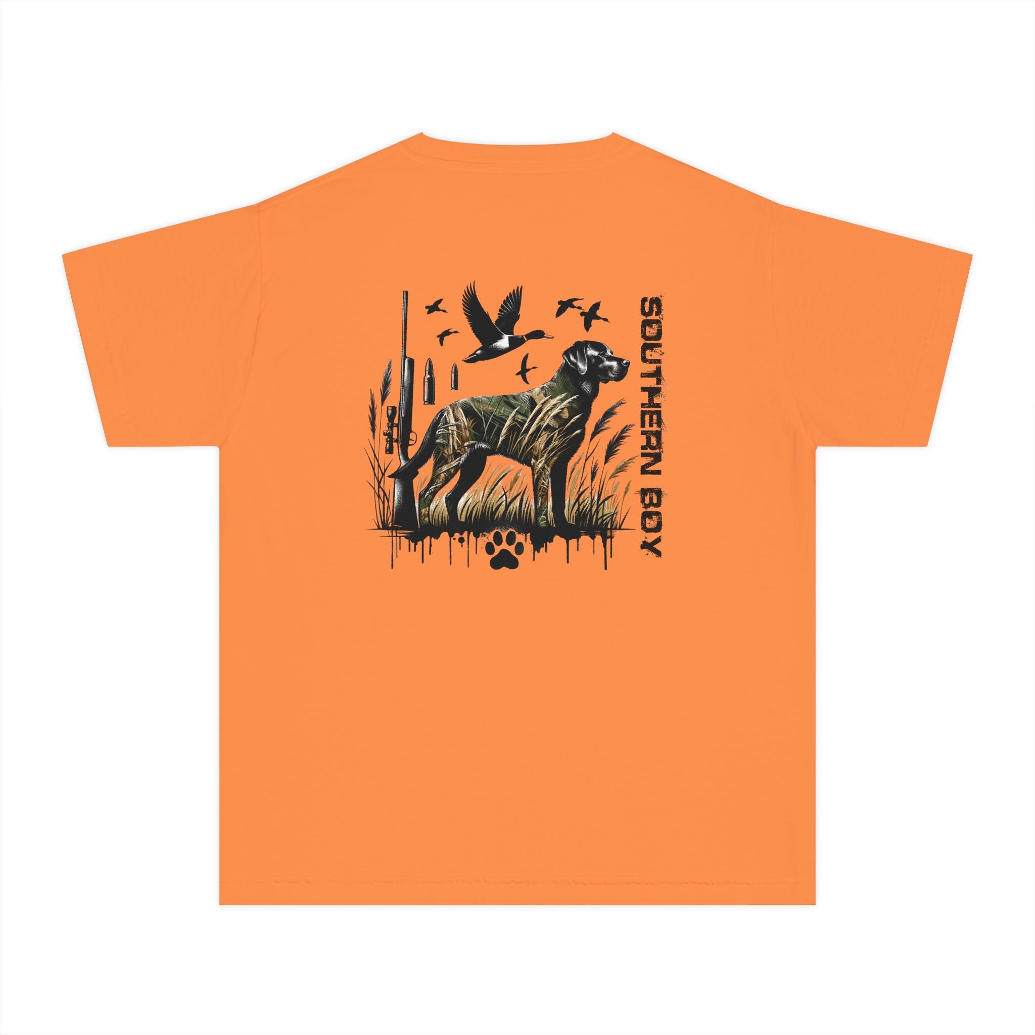 SOUTHERN BOY Hunting Dog Youth Midweight Tee - Fun Farm-Themed Shirt