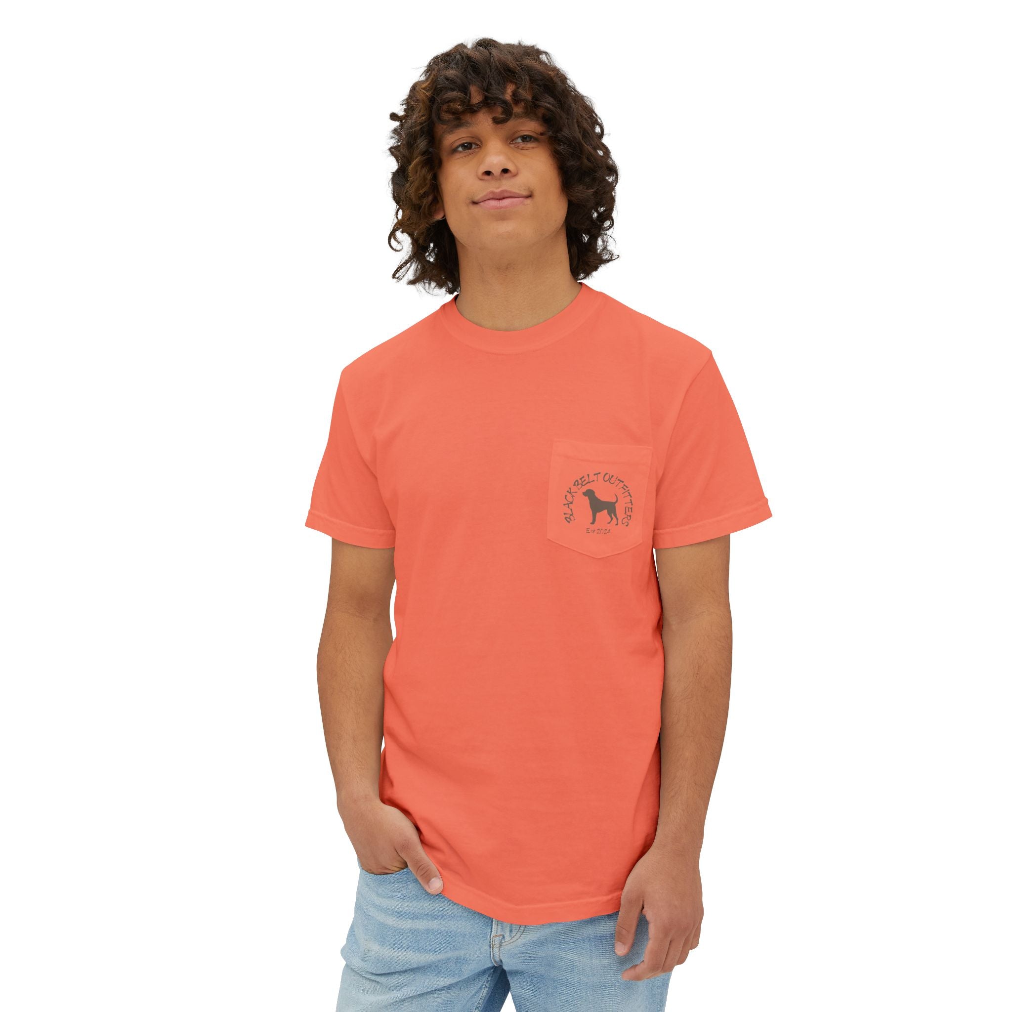 Black belt outfitters Bass Fishing Unisex Garment-Dyed Pocket T-Shirt