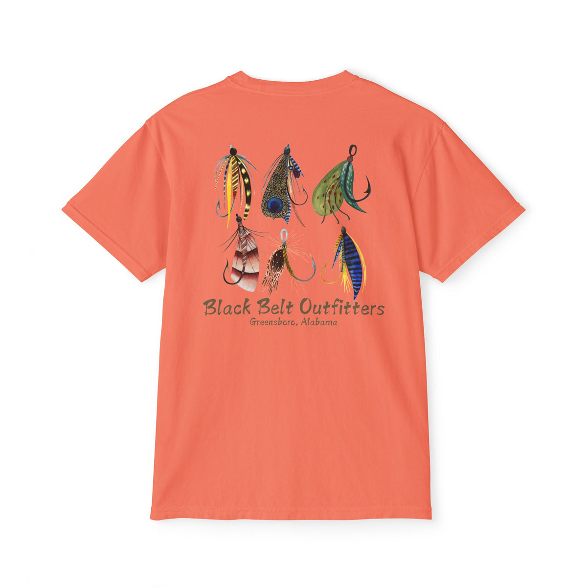 Black belt outfitters fishing lures Unisex Garment-Dyed Pocket T-Shirt