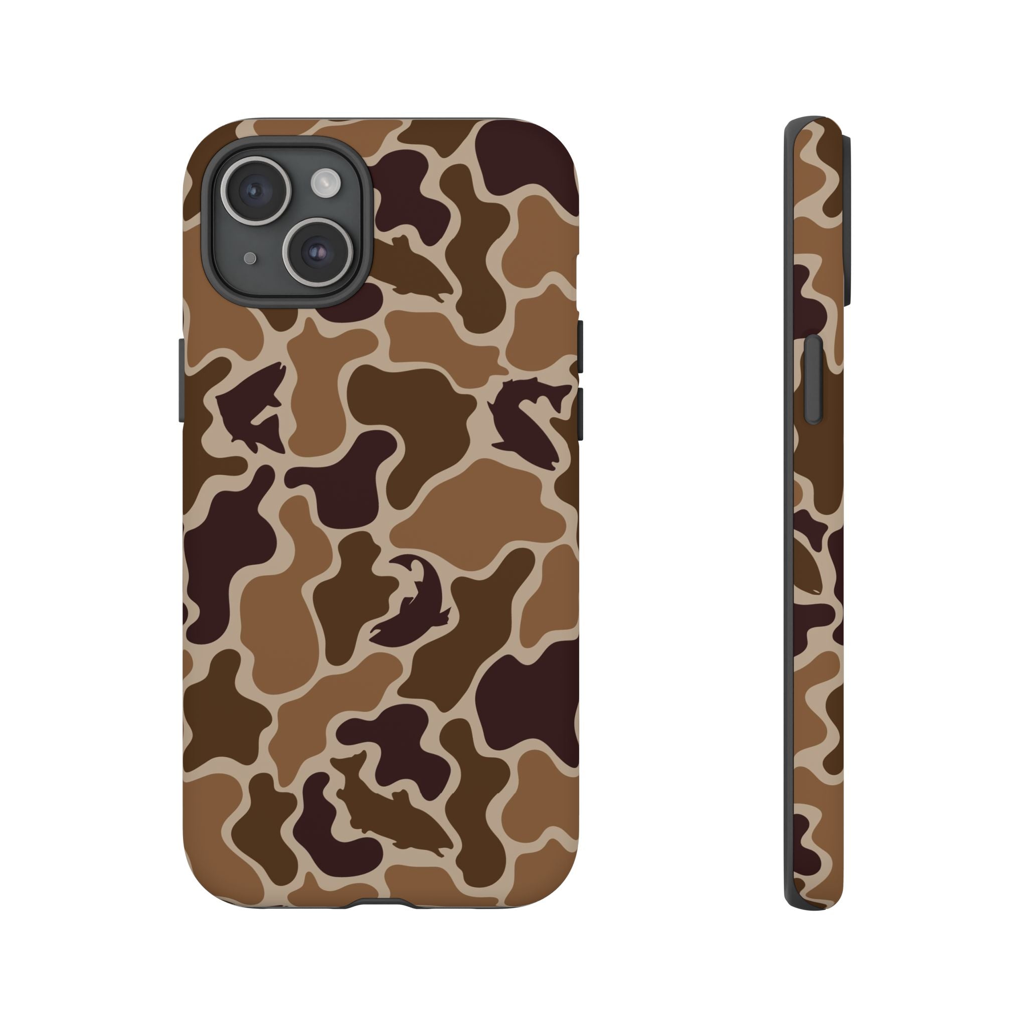 Brown Shark Camo design Tough Cases