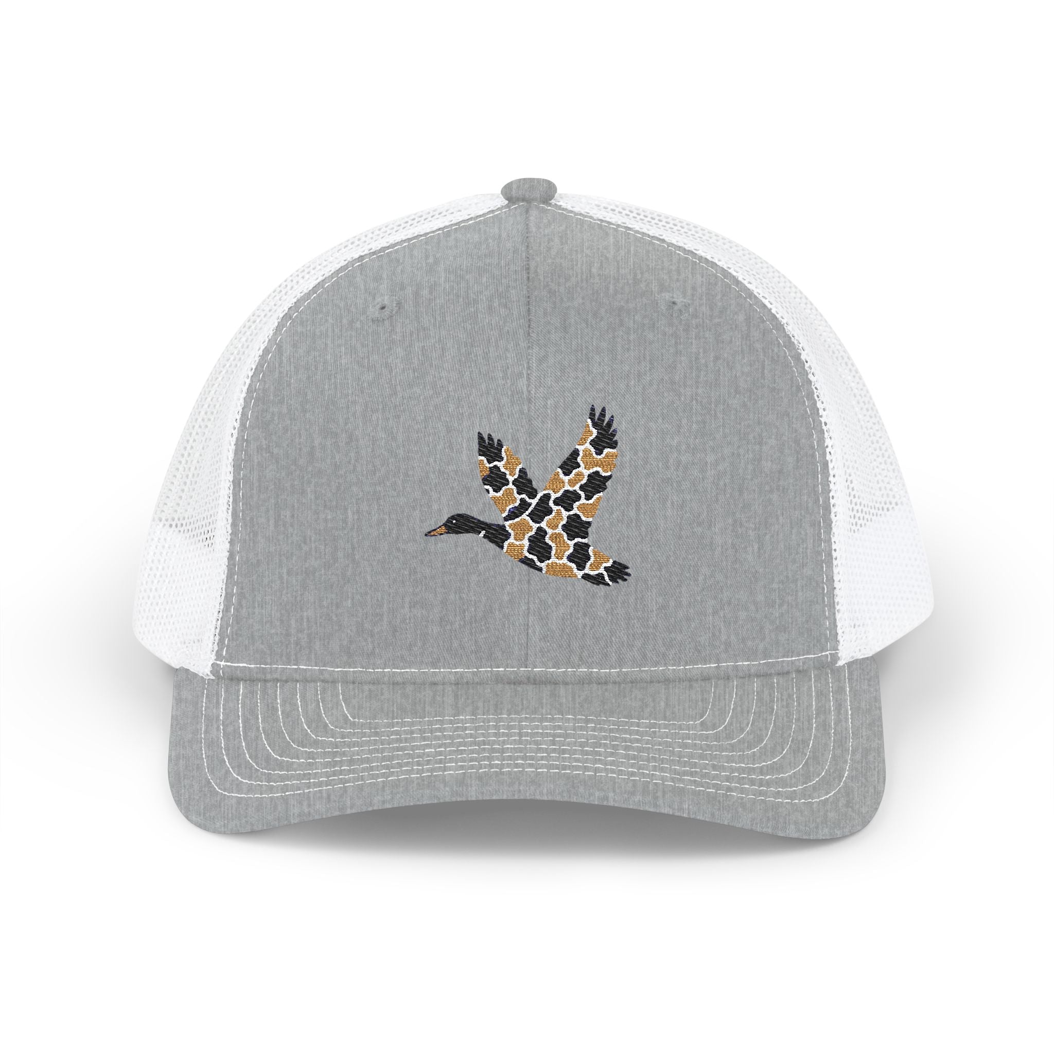 Camo Duck Embroidered Snapback Trucker Cap, Casual Hat, Gift for Outdoors Lovers, Trendy Cap for Men and Women, Perfect for Adventure
