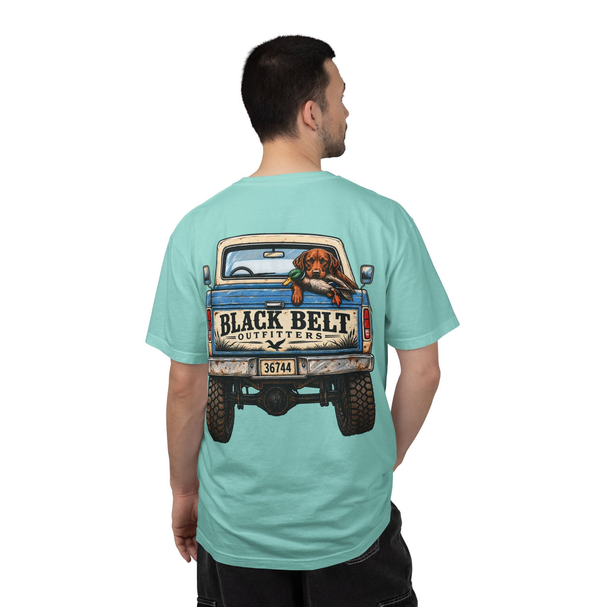 T-Shirt — Black Belt Outfitters Vintage Truck & Dog Graphic Tee