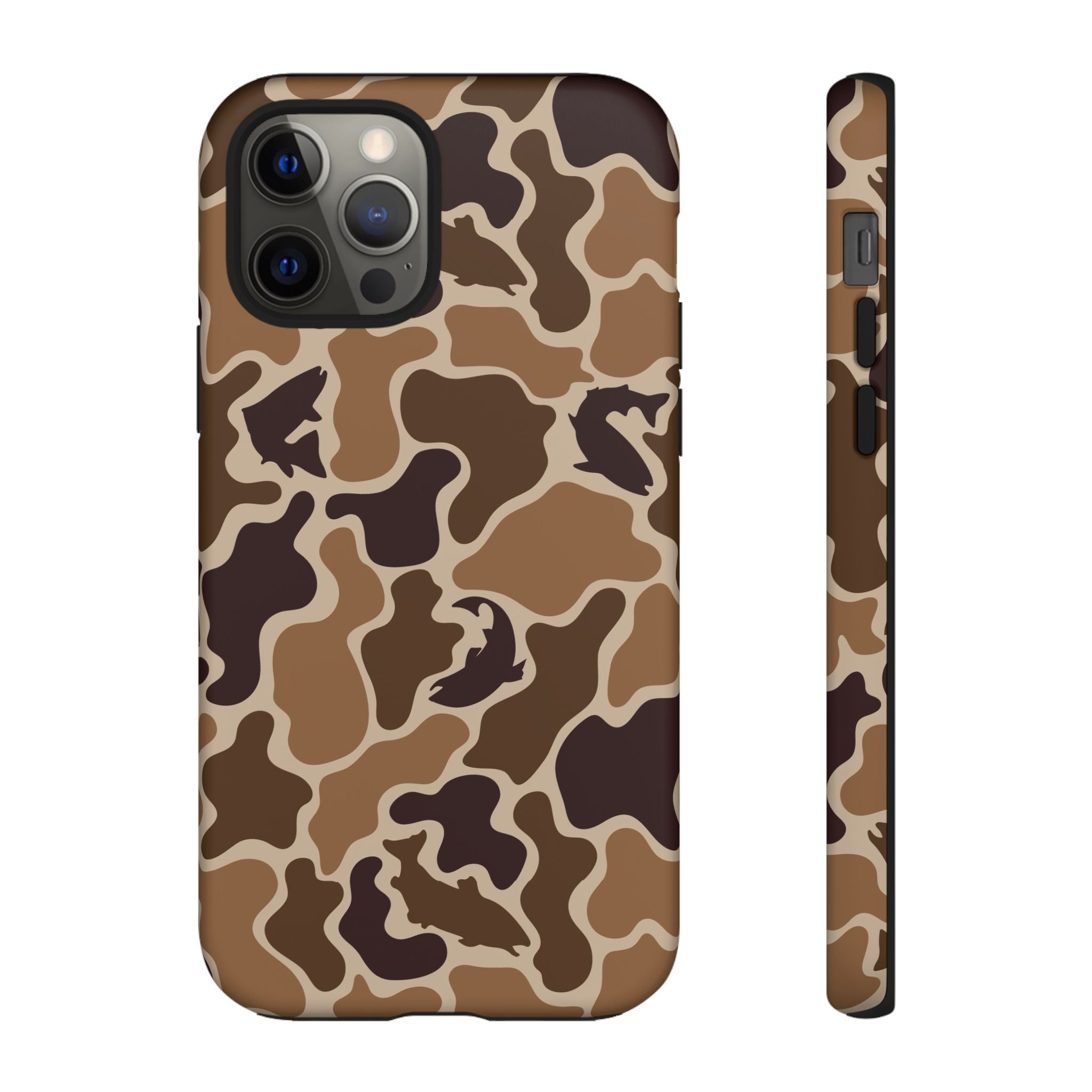 Brown Shark Camo design Tough Cases