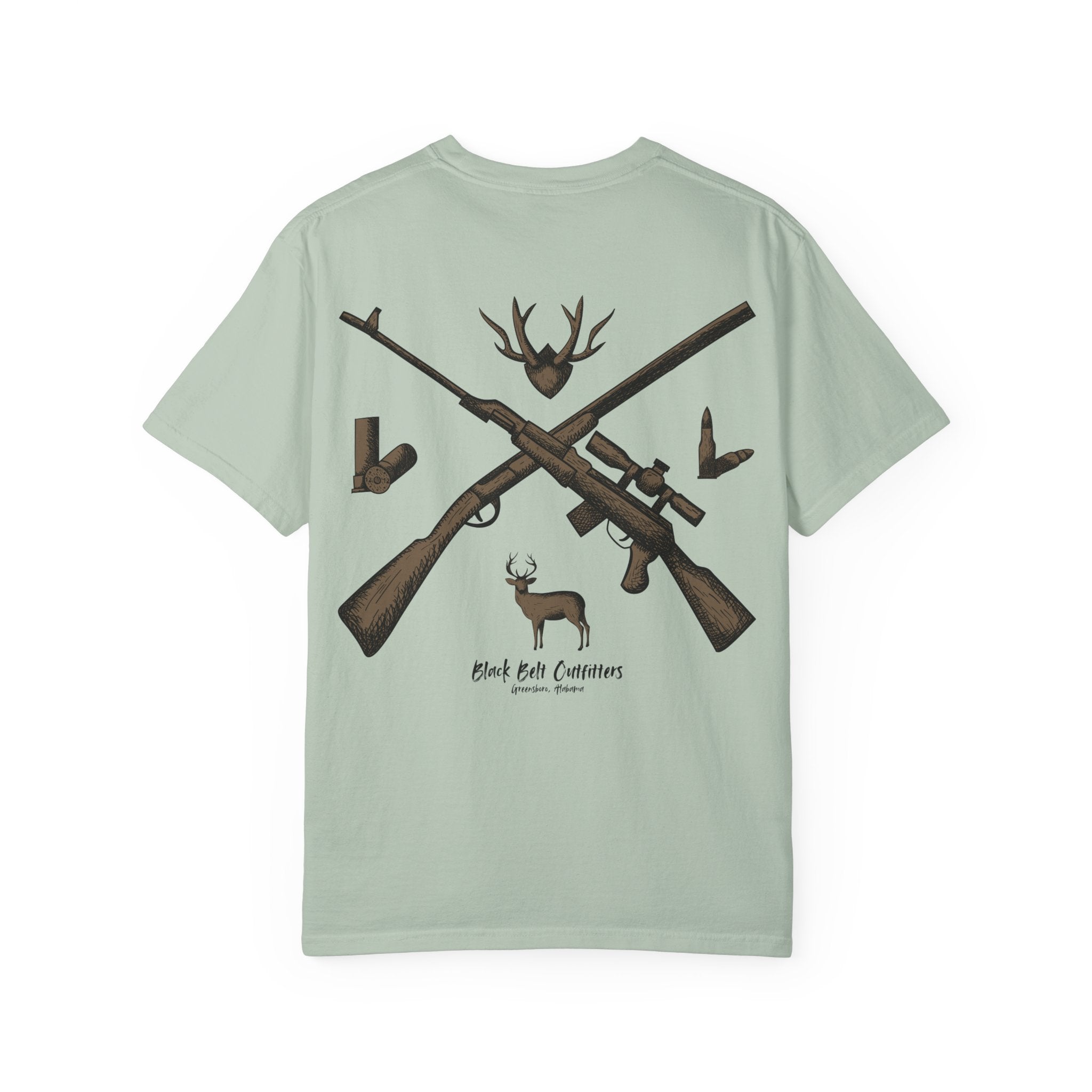 HUNTING VIBES Unisex Garment-Dyed T-shirt, Outdoor Adventure Shirt, Wildlife Lover Gift, Camping Apparel, Casual Fashion