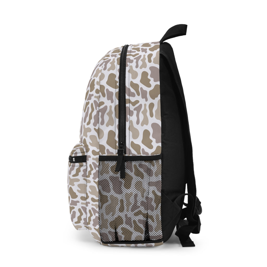 Light Grey Camo Backpack for Everyday Use, School, Hiking, Travel, Outdoor Adventure, Unique Gift Idea