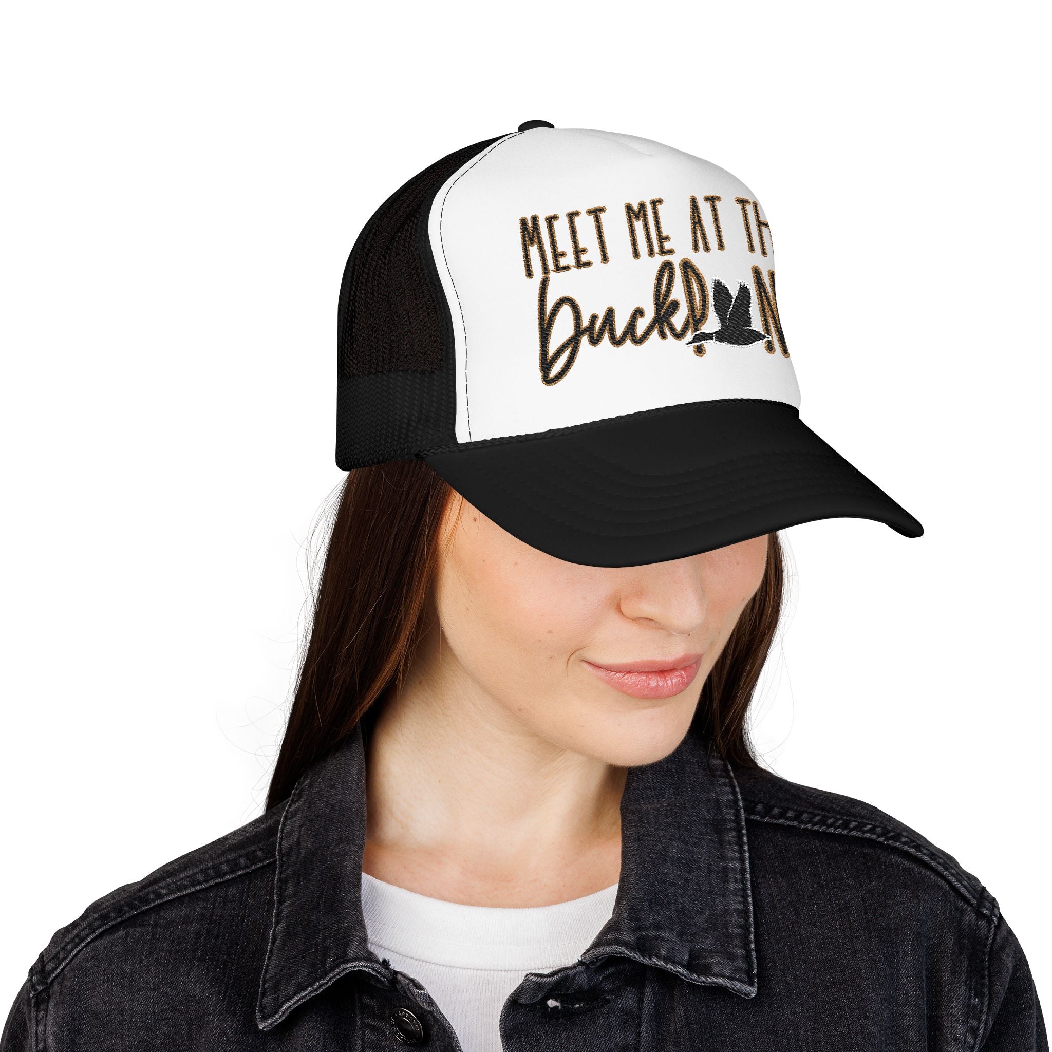 Meet Me at the Duck Pond Embroidered Trucker Hat