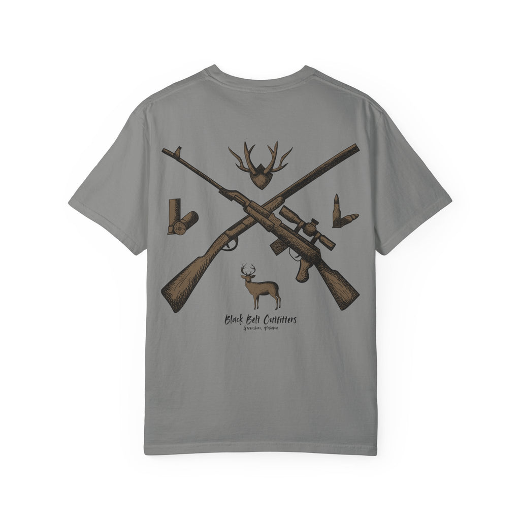 HUNTING VIBES Unisex Garment-Dyed T-shirt, Outdoor Adventure Shirt, Wildlife Lover Gift, Camping Apparel, Casual Fashion