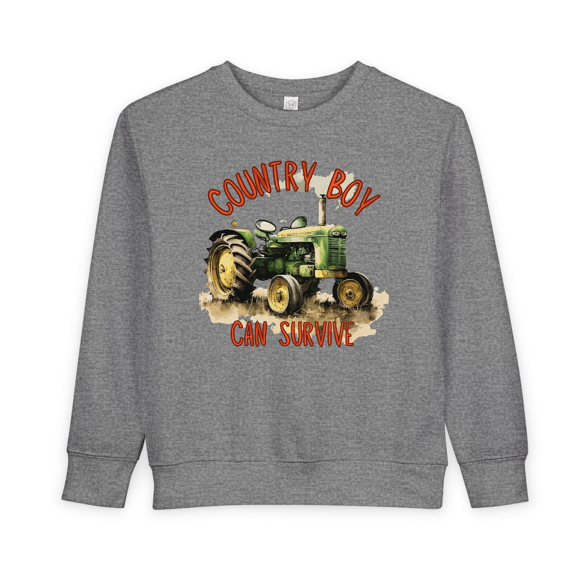 Playful Toddler Sweatshirt ‘Country Boy Will Survive’ Casual Wear, Baby Clothes, Outdoor Adventures, Birthday Gift, Spring Fashion