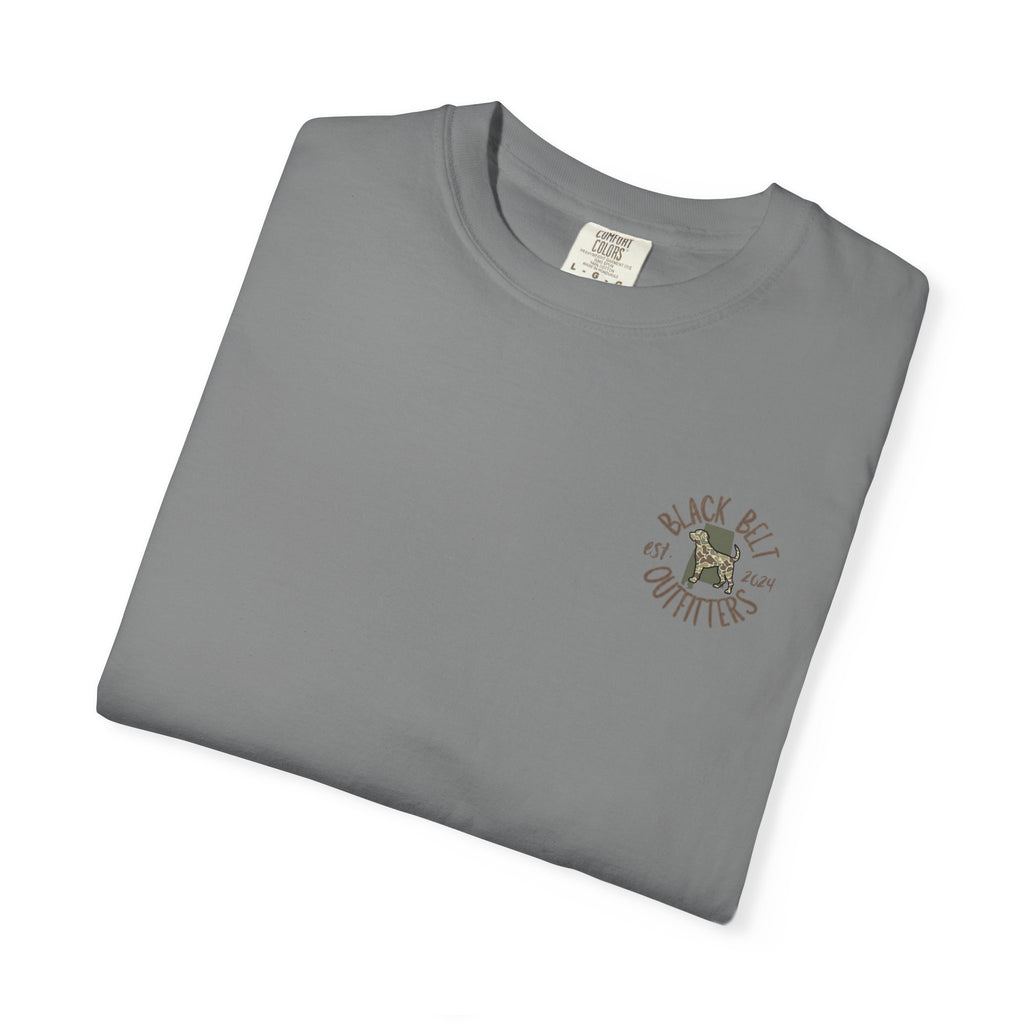Turkey Feather Graphic T-Shirt — 'Black Belt Outfitters' Outdoor Tee
