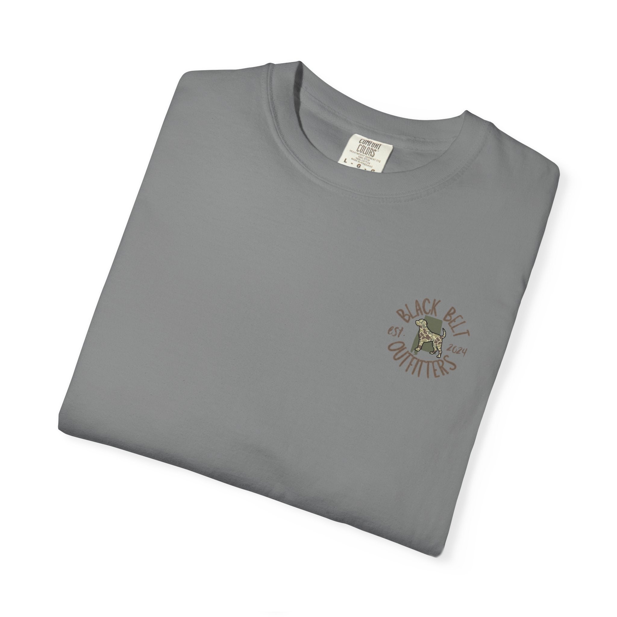 Turkey Feather Graphic T-Shirt — 'Black Belt Outfitters' Outdoor Tee