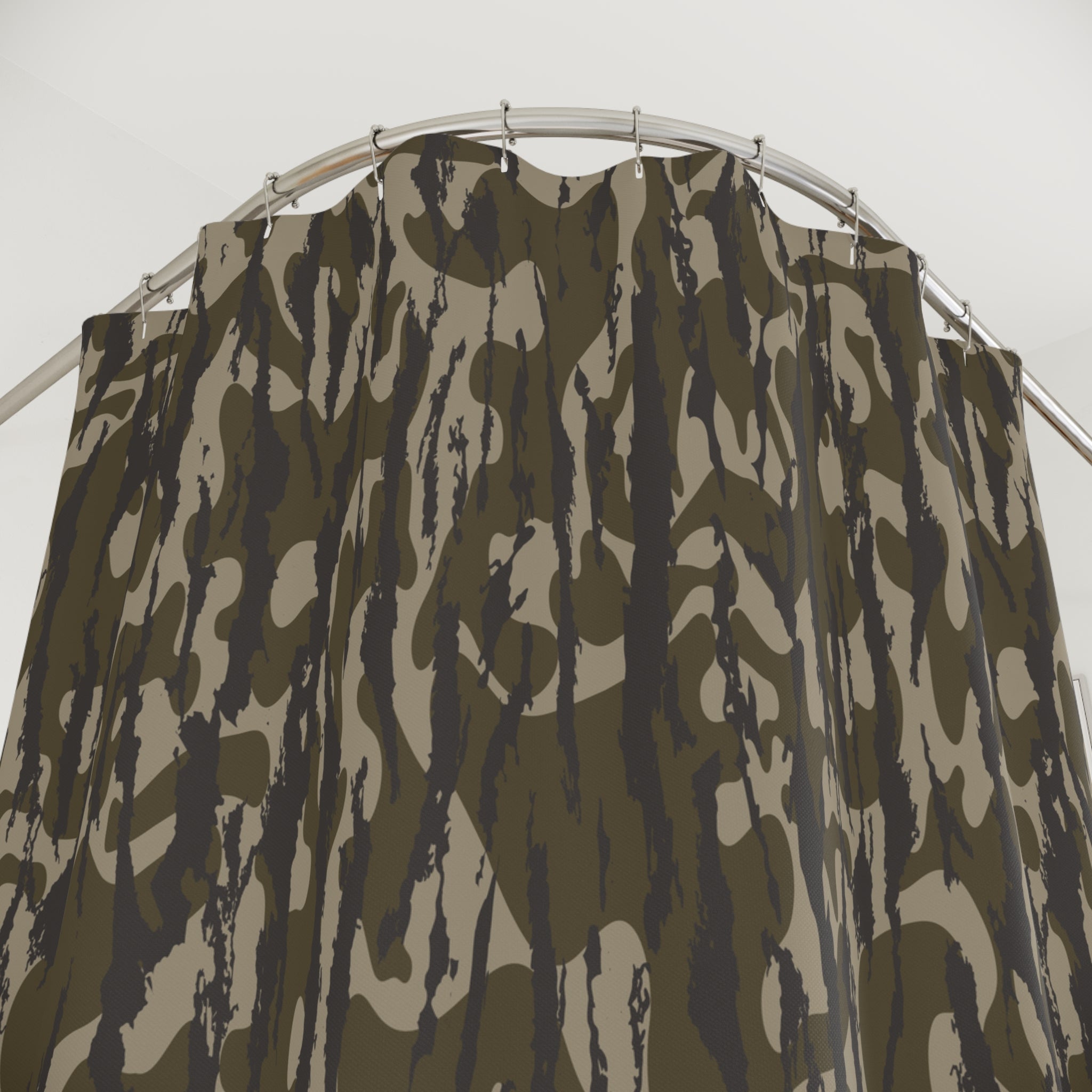 Trendy Camo Shower Curtain, Modern Bathroom Decor, Unique Gift for Nature Lovers, Rustic Shower Curtain, Home Essentials, Bathroom