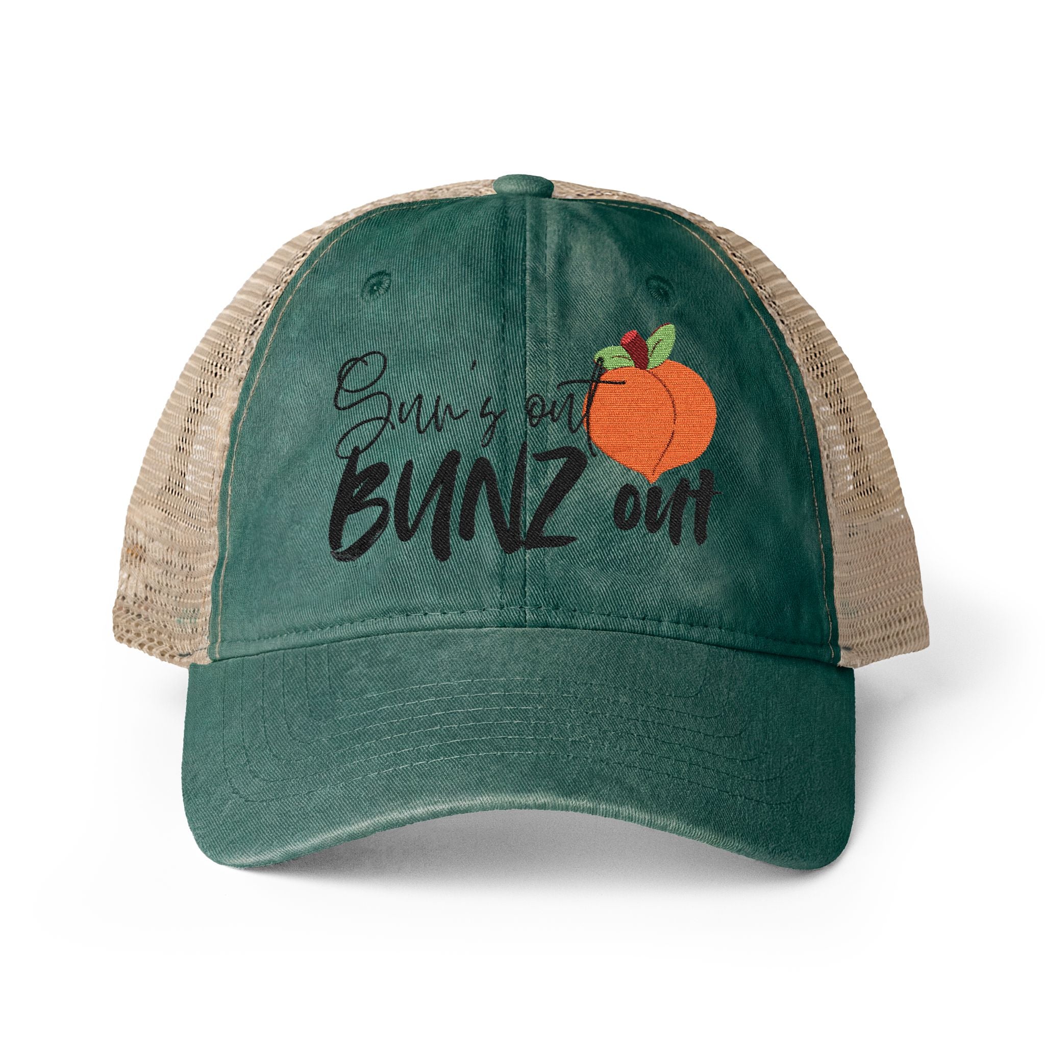 Sun’s Out BUNZ Out Women's Washed Mesh-Back Cap