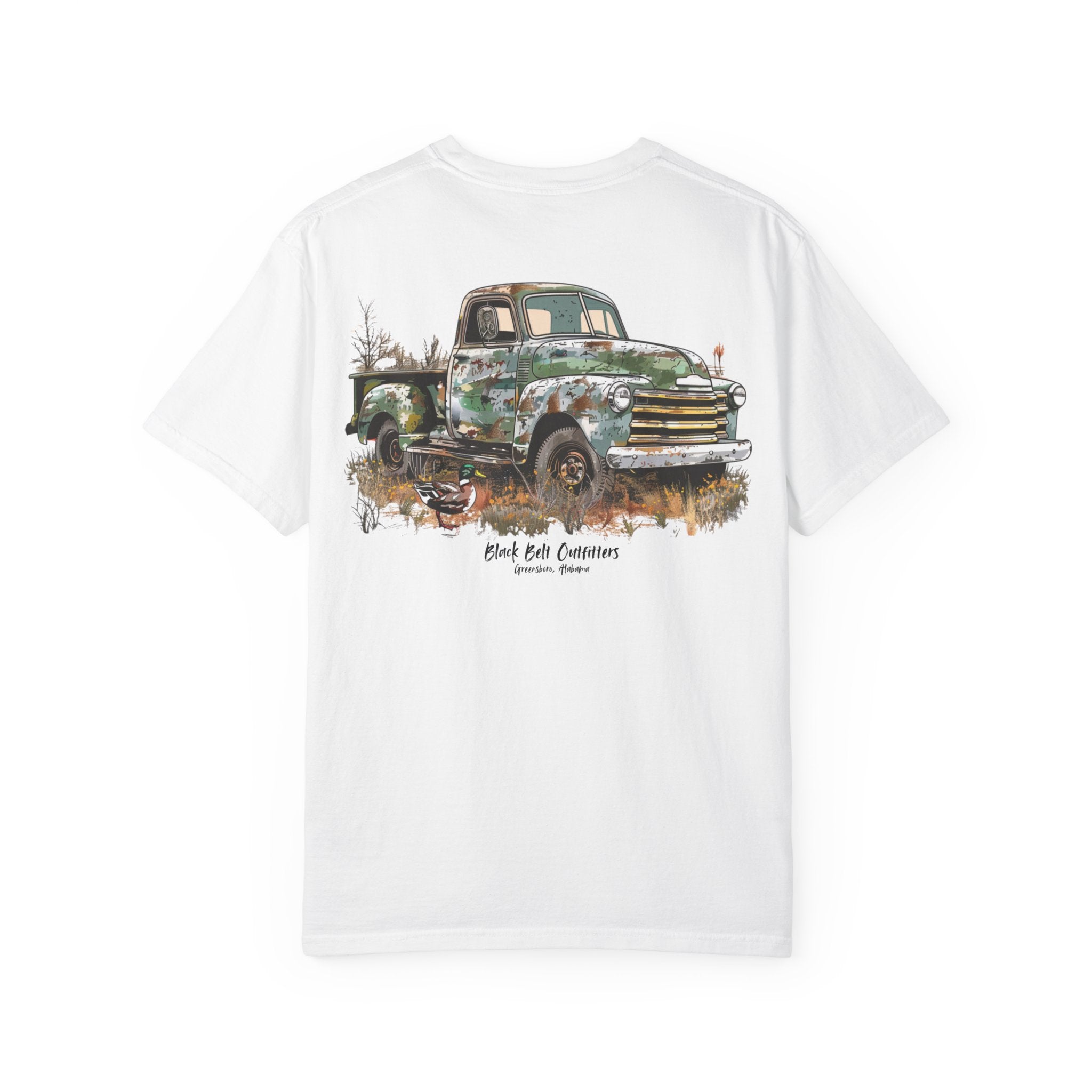 Camo Truck Hunting Scene Unisex T-Shirt, Perfect for Gifts, Father's Day, Golf Events, Casual Wear, Comfortable Tee