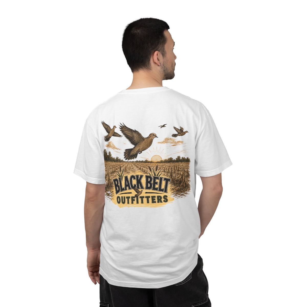 Dove Field Graphic T-Shirt — Black Belt Outfitters Hunting Tee