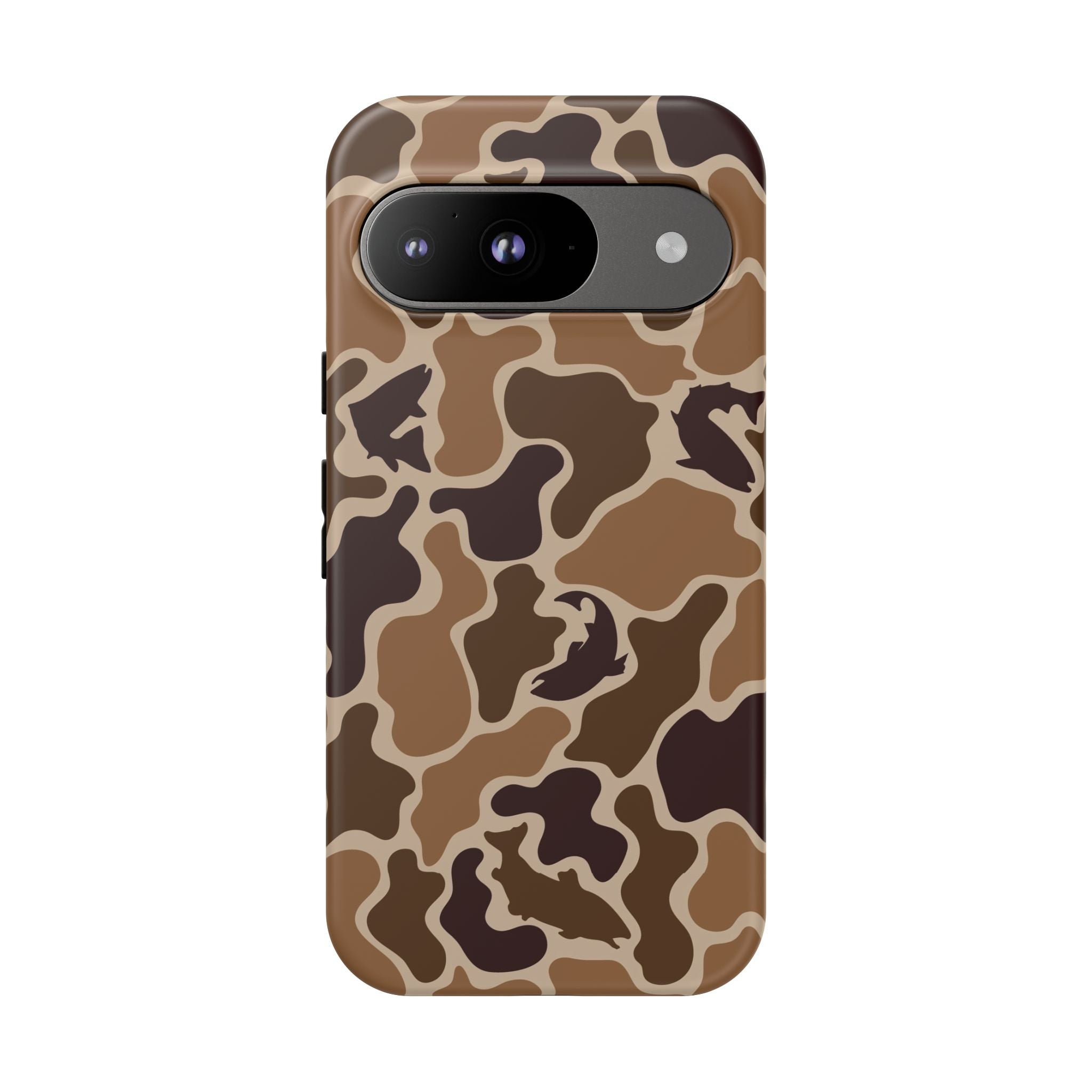 Brown Shark Camo design Tough Cases