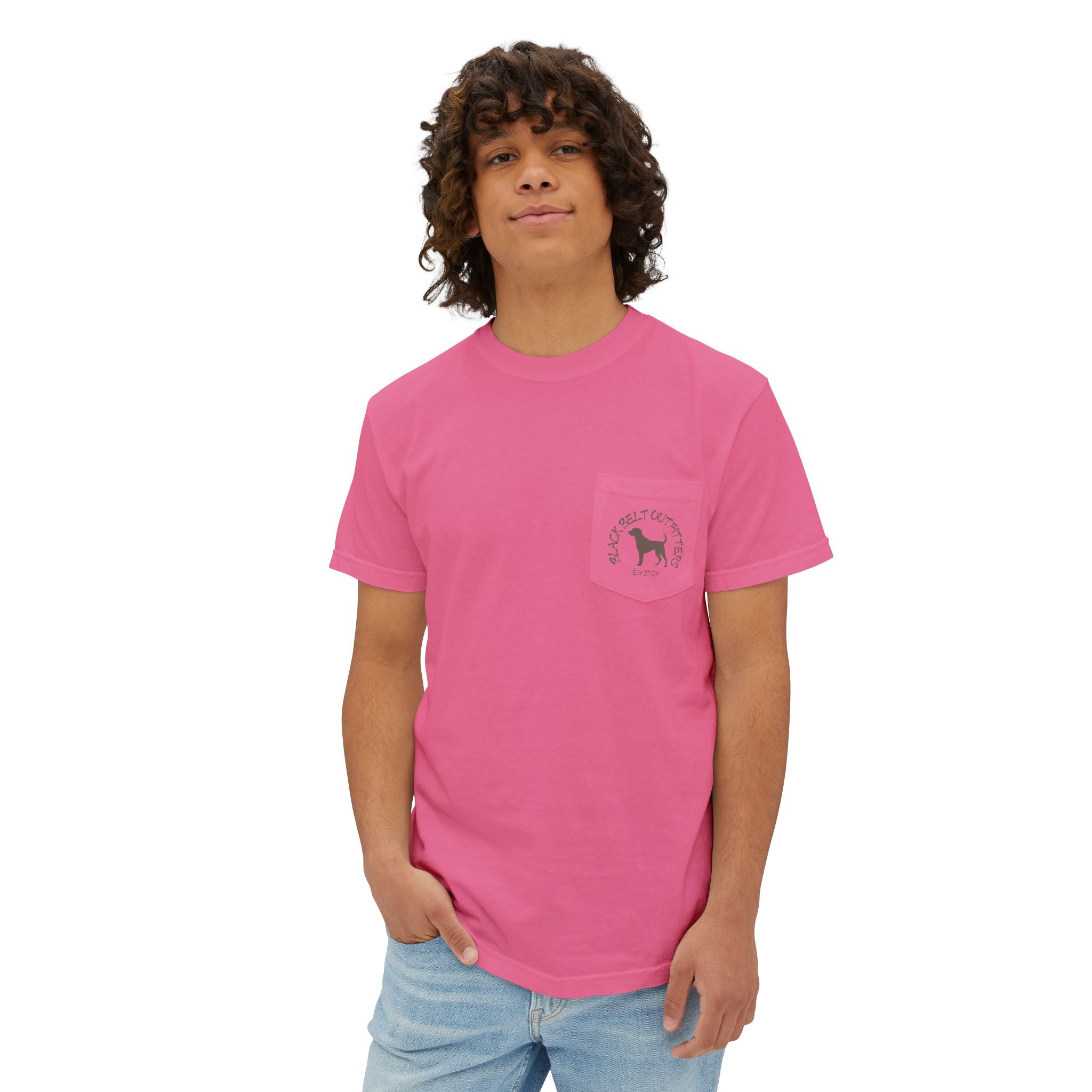 Black belt outfitters fishing lures Unisex Garment-Dyed Pocket T-Shirt