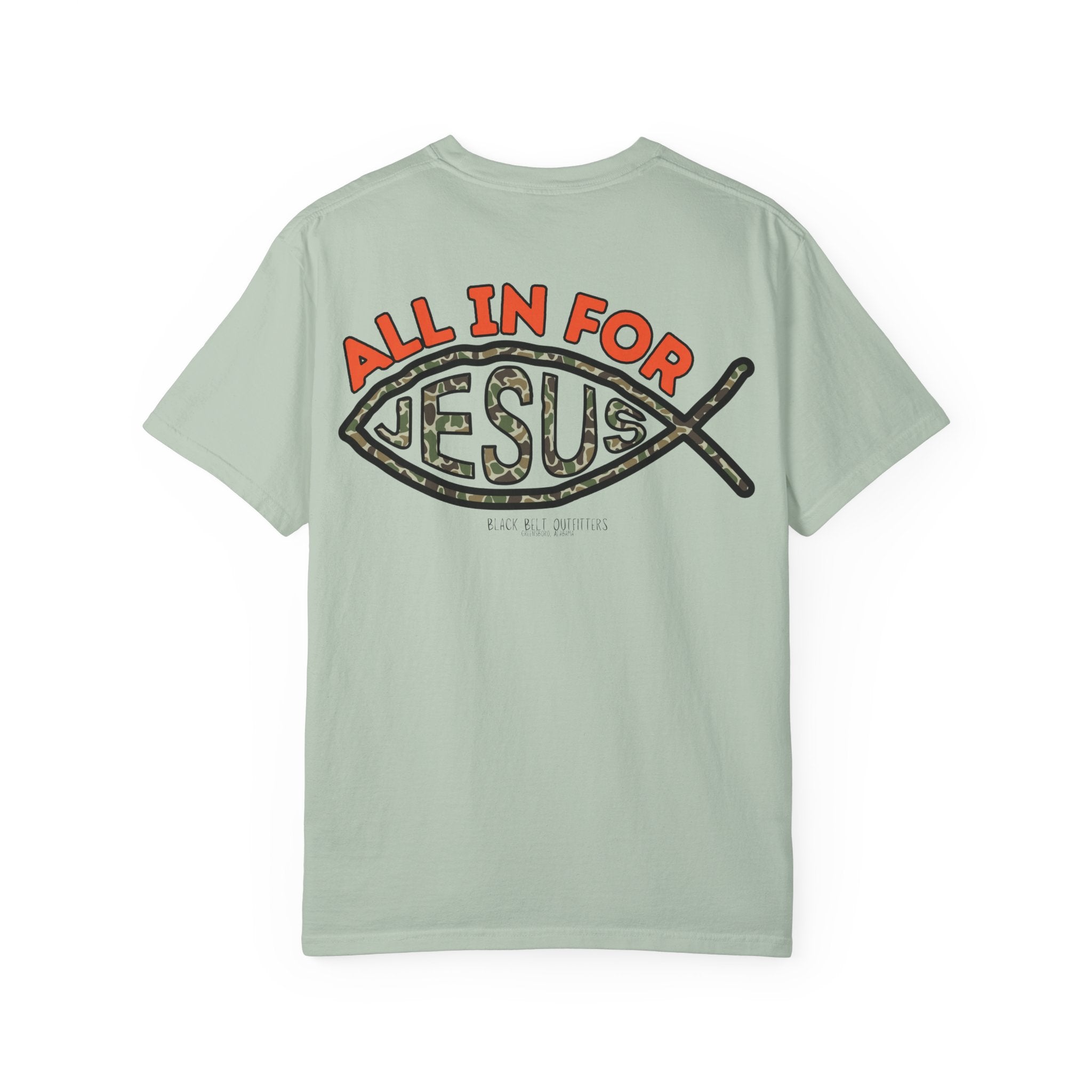 ALL in FOR JESUS Unisex T-Shirt, Perfect for Gifts, Father's Day, Golf Events, Casual Wear, Comfortable Tee