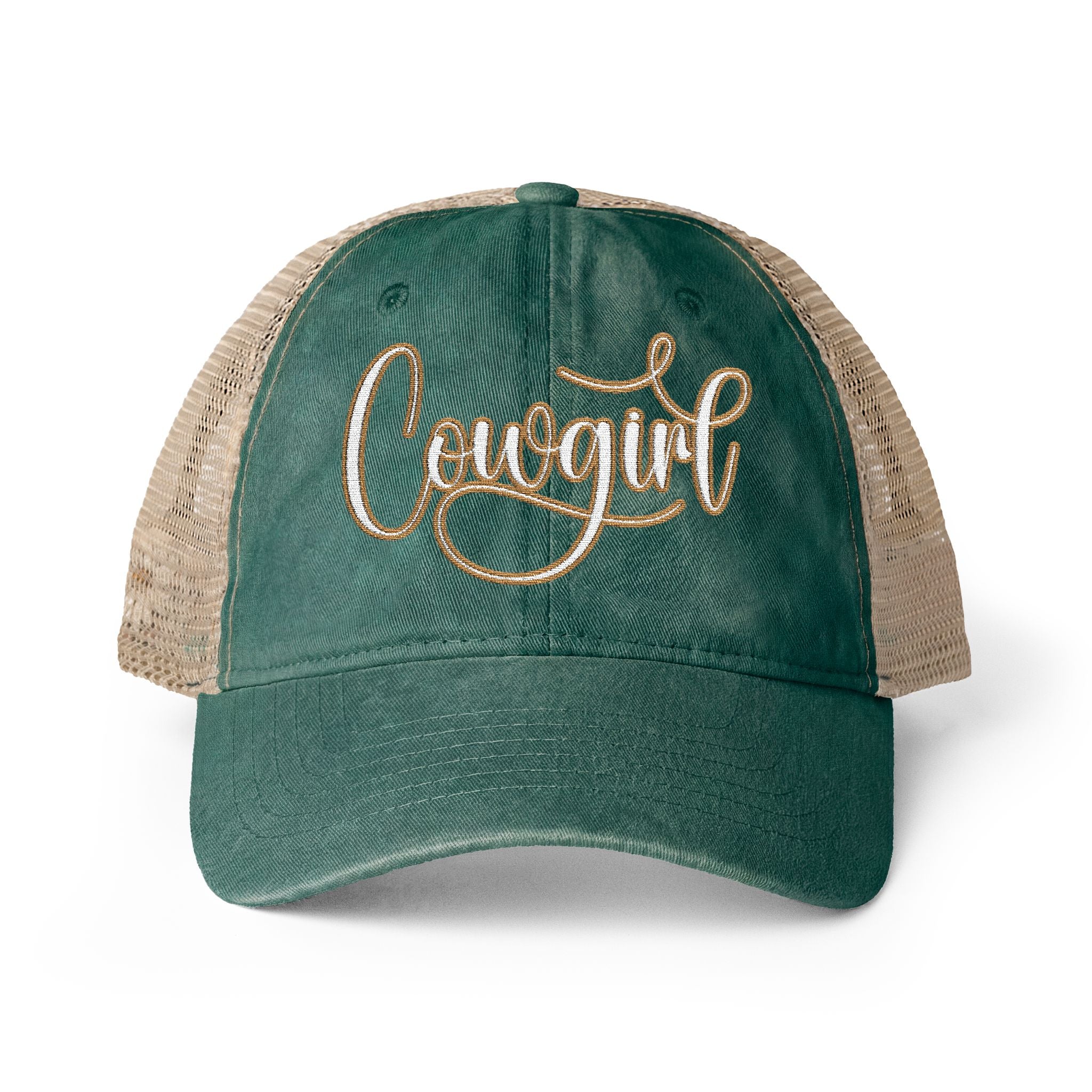 COWGIRL Women's Washed Mesh-Back Cap