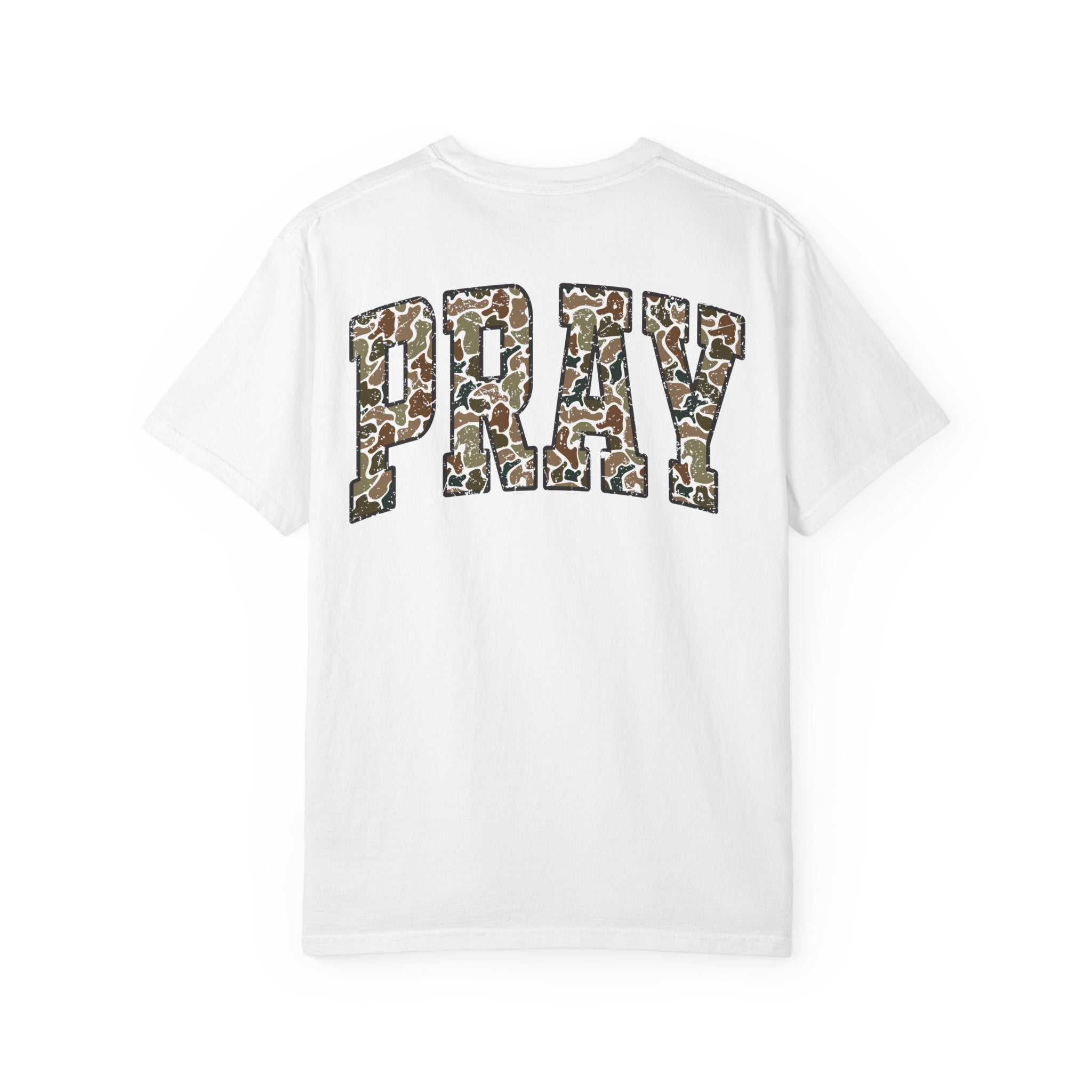 Unisex Camo Pray Graphic T-Shirt, Casual Wear, Inspirational Gift, Summer Tee, Eco-Friendly Apparel