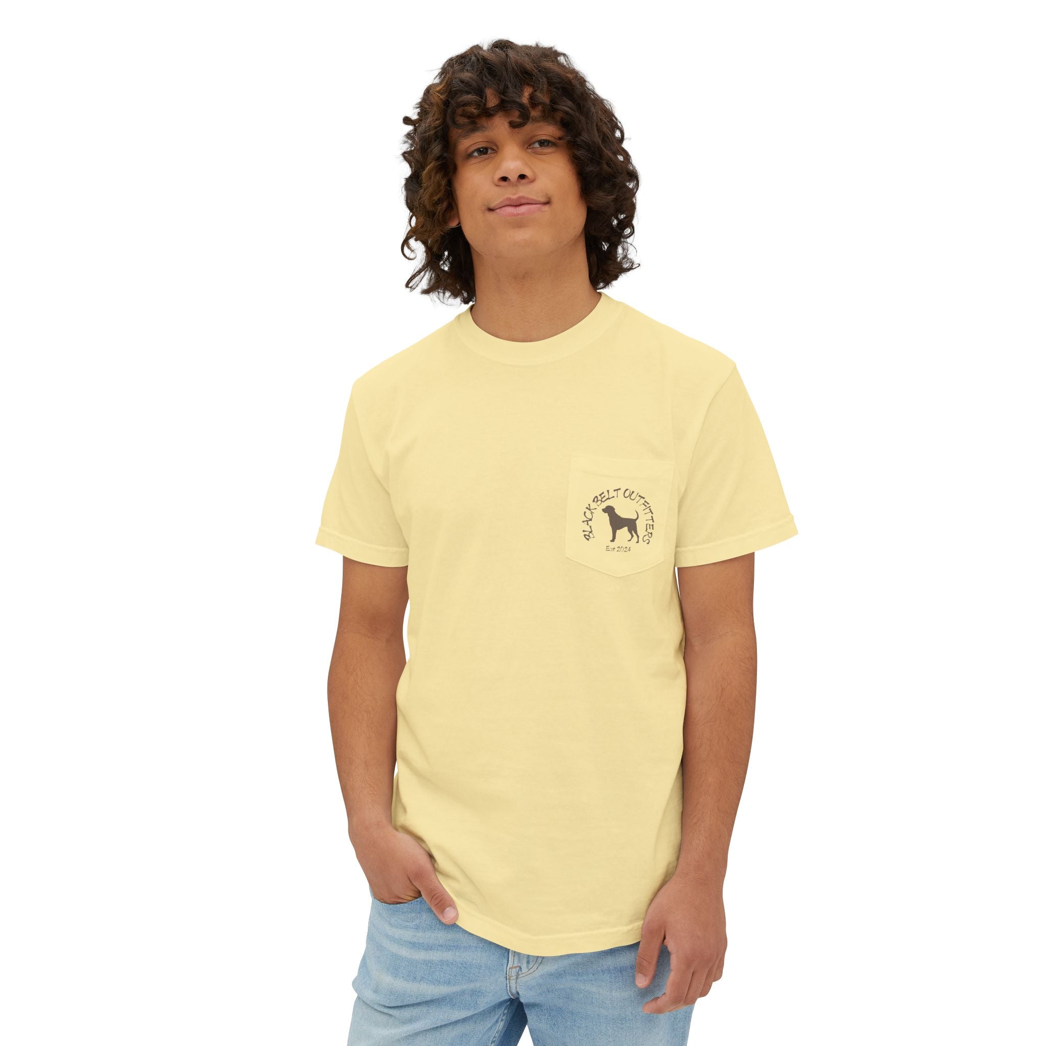 Black belt outfitters Bass Fishing Unisex Garment-Dyed Pocket T-Shirt