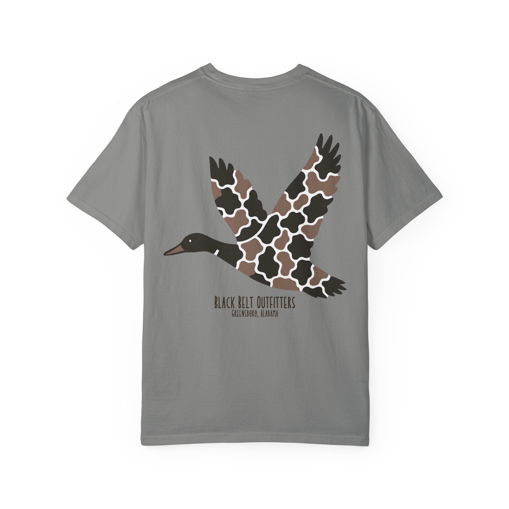 Camo Flying Duck T-Shirt, Men's Hunting Shirt, Gift for Sportsmen, Casual Wear, Nature Lover Tee