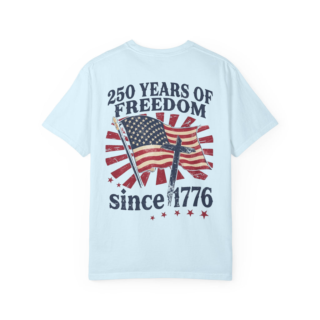 Patriotic '250 Years of Freedom Since 1776' T-Shirt