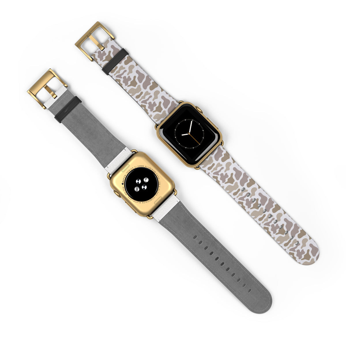 Neutral Camo Watch Band — Beige White Camouflage Apple Watch Strap