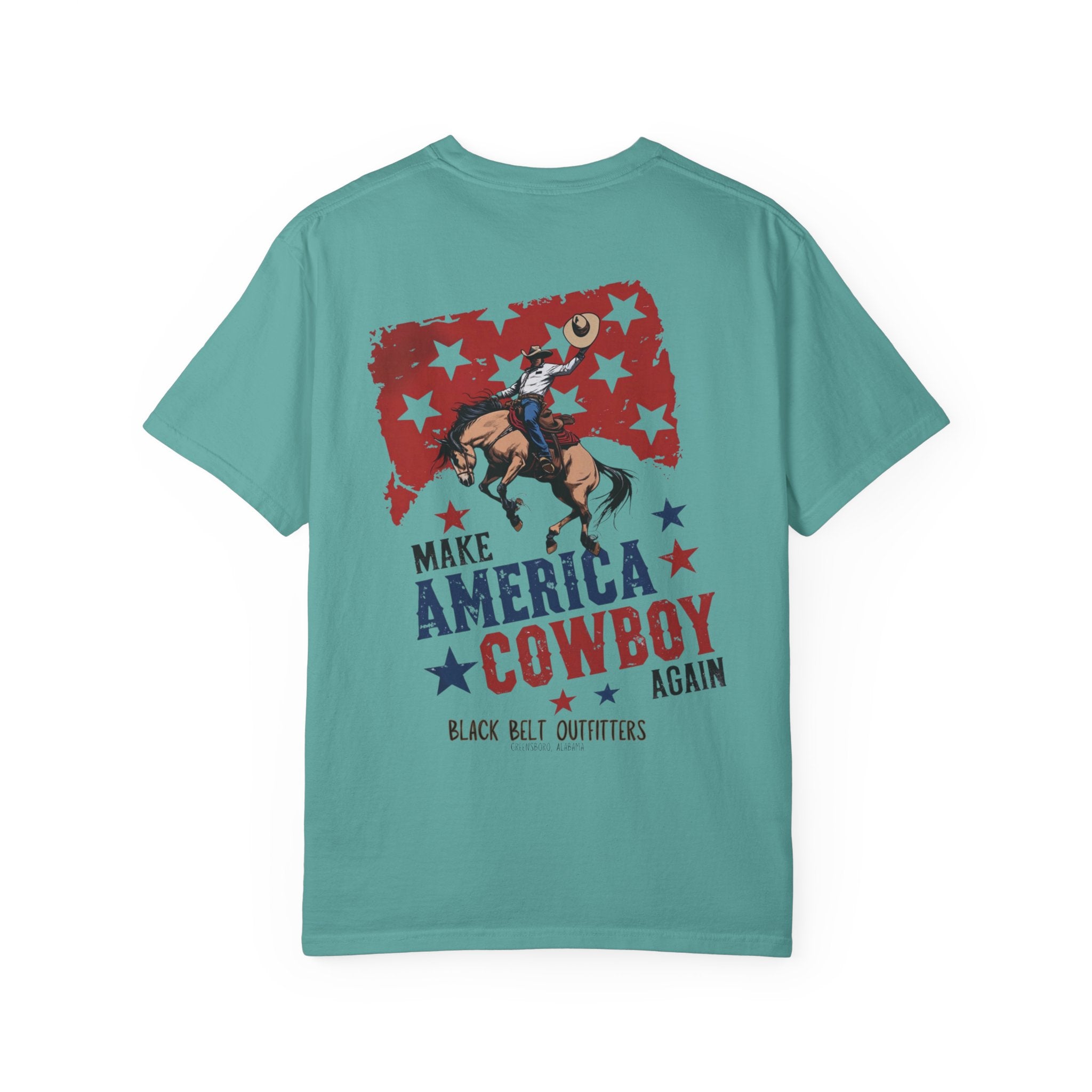 Make America Cowboy Again Unisex T-Shirt, Perfect for Gifts, Father's Day, Golf Events, Casual Wear, Comfortable Tee