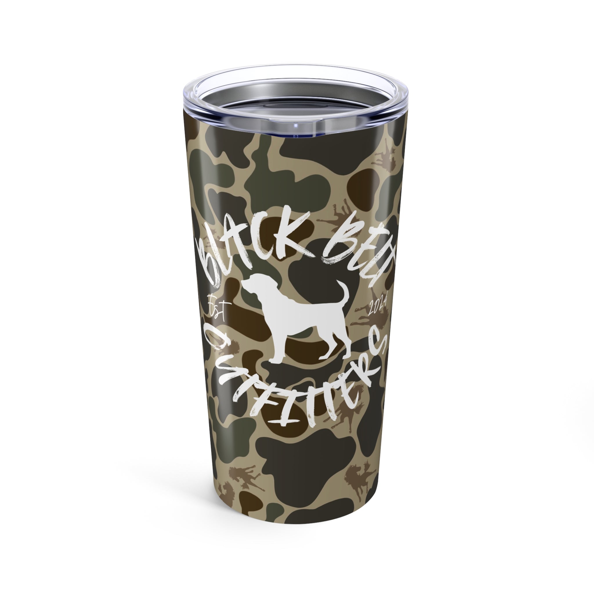 Black Belt Outfitters Wild Horses Camo Tumbler, Custom 20oz Travel Mug, Unique Gift for Hunters, Outdoor Lovers