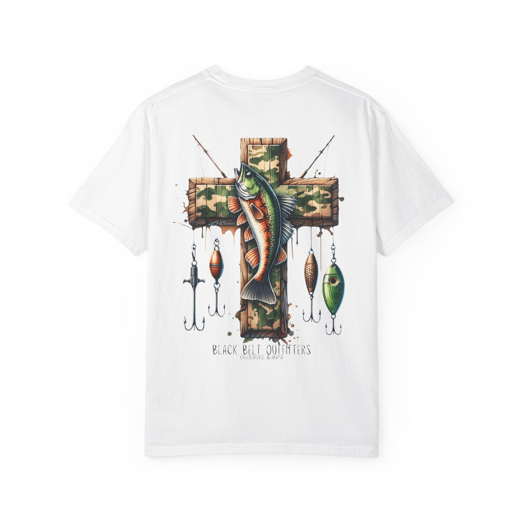 FAITH + FISHING Unisex T-Shirt, Perfect for Gifts, Father's Day, Golf Events, Casual Wear, Comfortable Tee