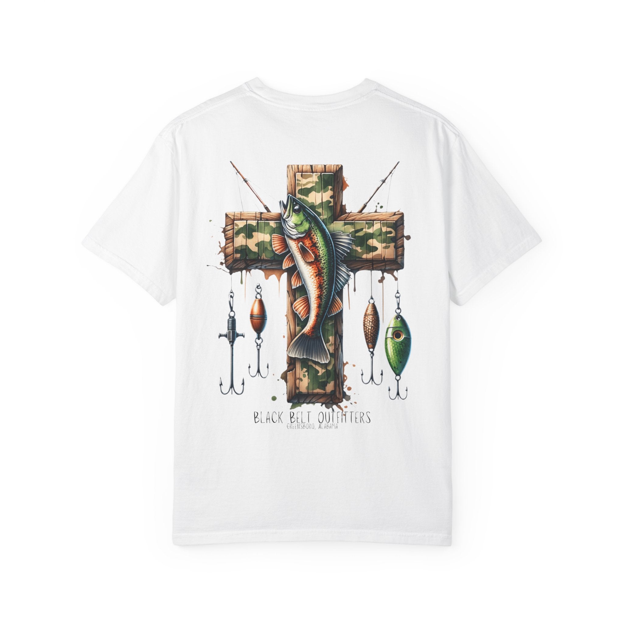FAITH + FISHING Unisex T-Shirt, Perfect for Gifts, Father's Day, Golf Events, Casual Wear, Comfortable Tee