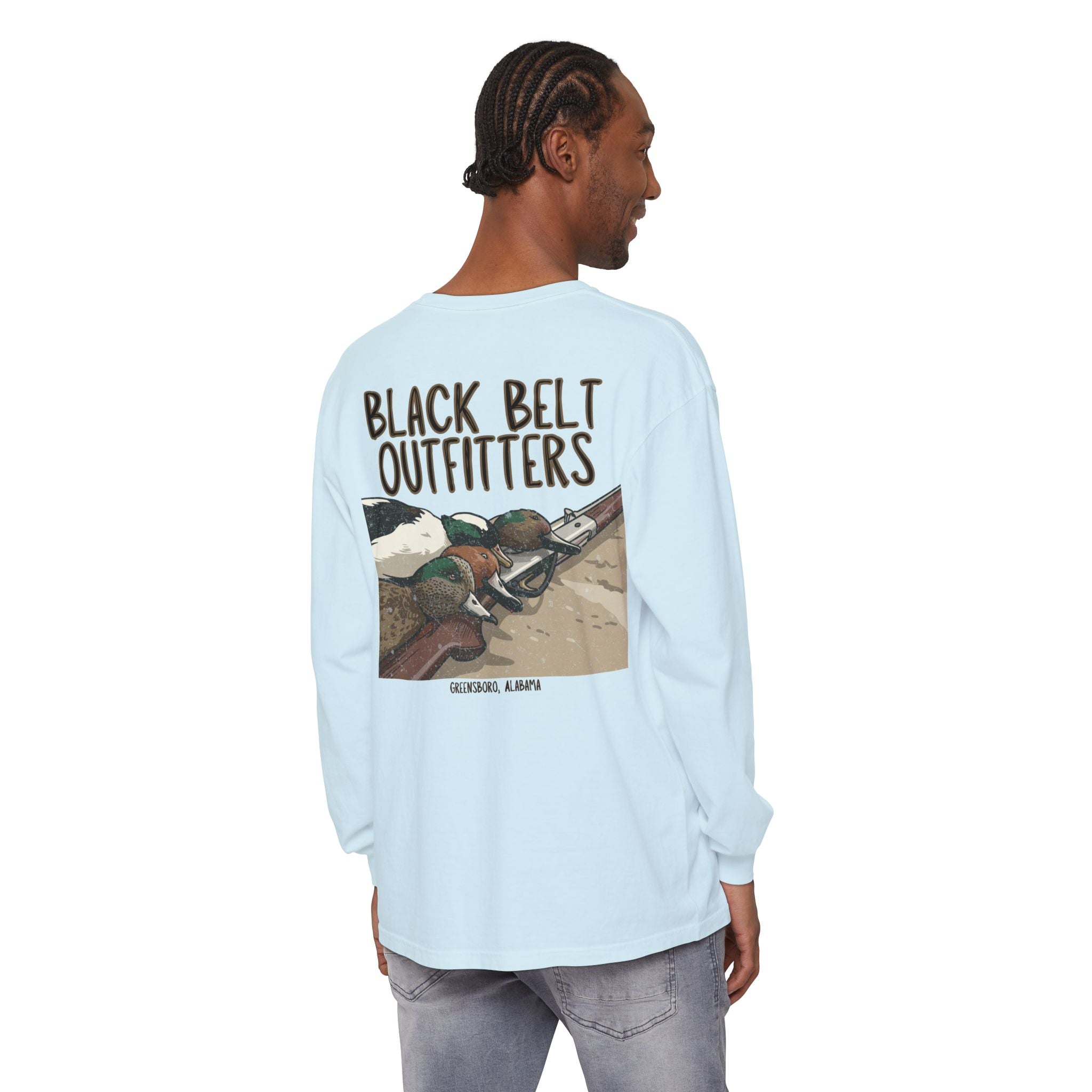 Duck Trophies Unisex Garment-Dyed Long Sleeve T-Shirt, Casual Wear, Gift for Him/Her, Streetwear, Everyday Comfort, Comfortable Layering