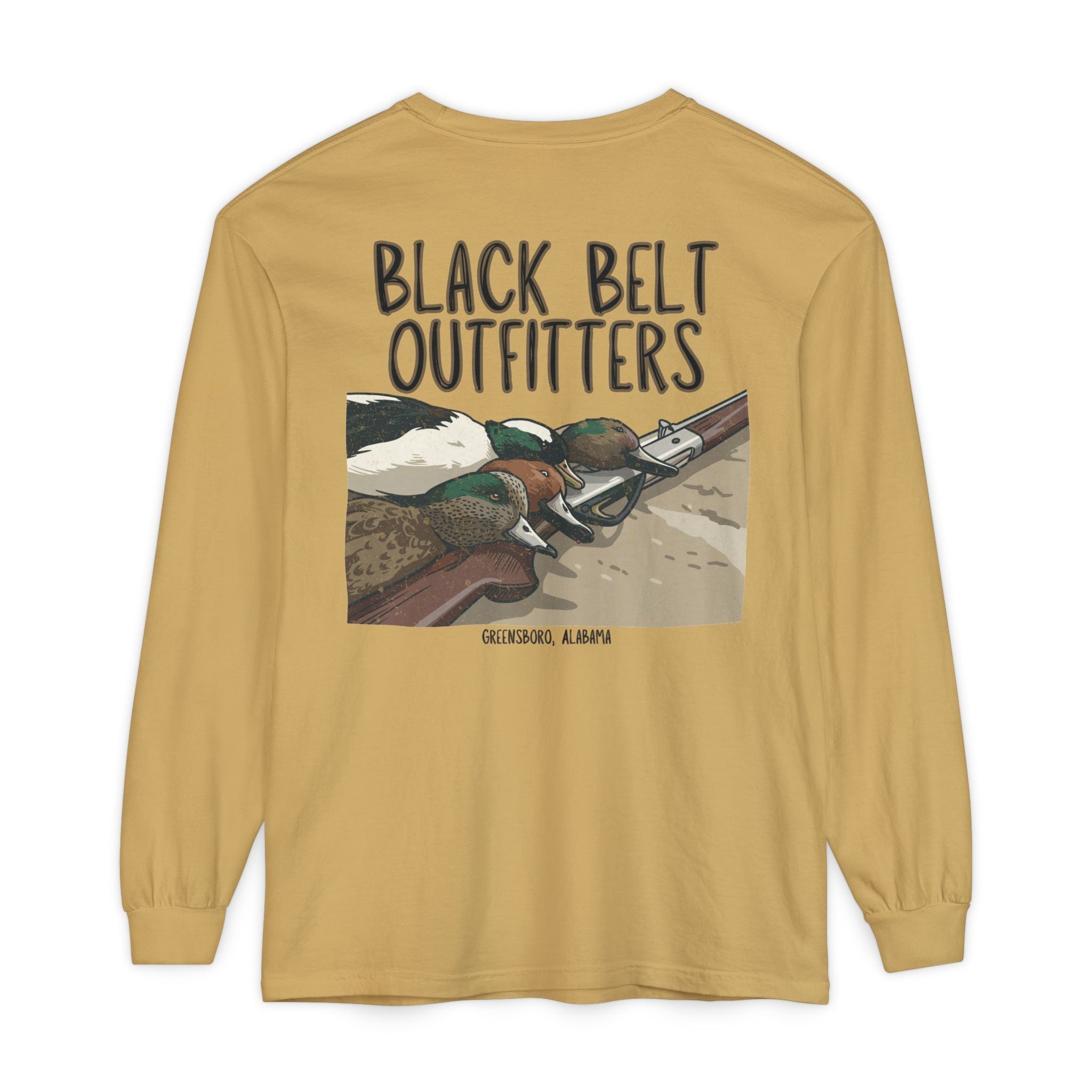 Duck Trophies Unisex Garment-Dyed Long Sleeve T-Shirt, Casual Wear, Gift for Him/Her, Streetwear, Everyday Comfort, Comfortable Layering