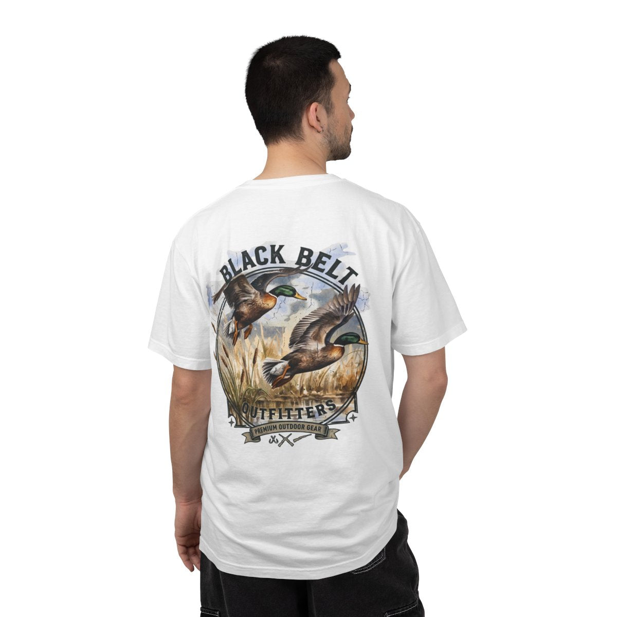 Flying Ducks Logo T-Shirt — Black Belt Outfitters Graphic